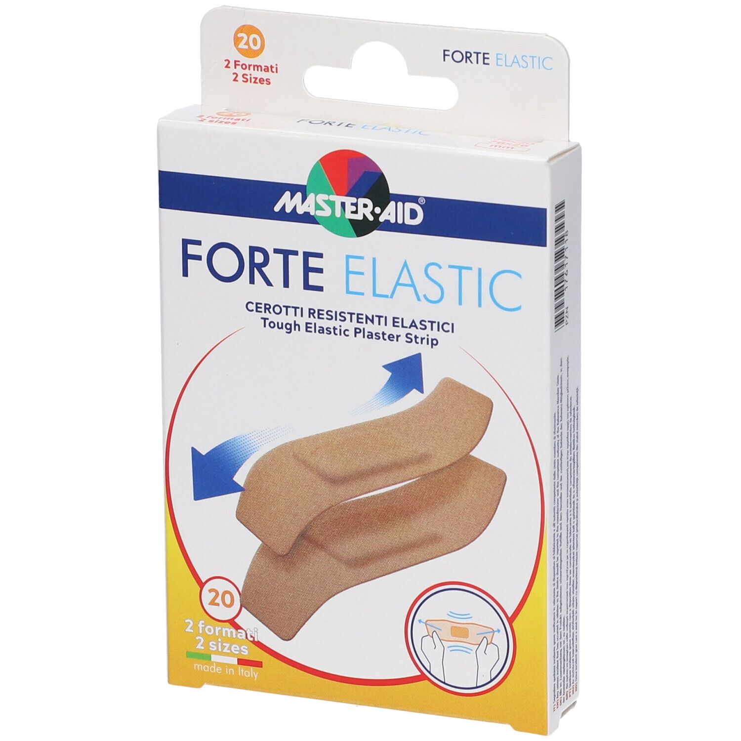 Cerotto Master-Aid Elastic 20 Pezzi 2 Formati