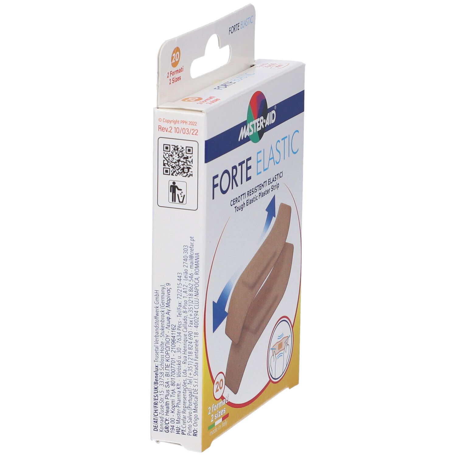 Cerotto Master-Aid Elastic 20 Pezzi 2 Formati