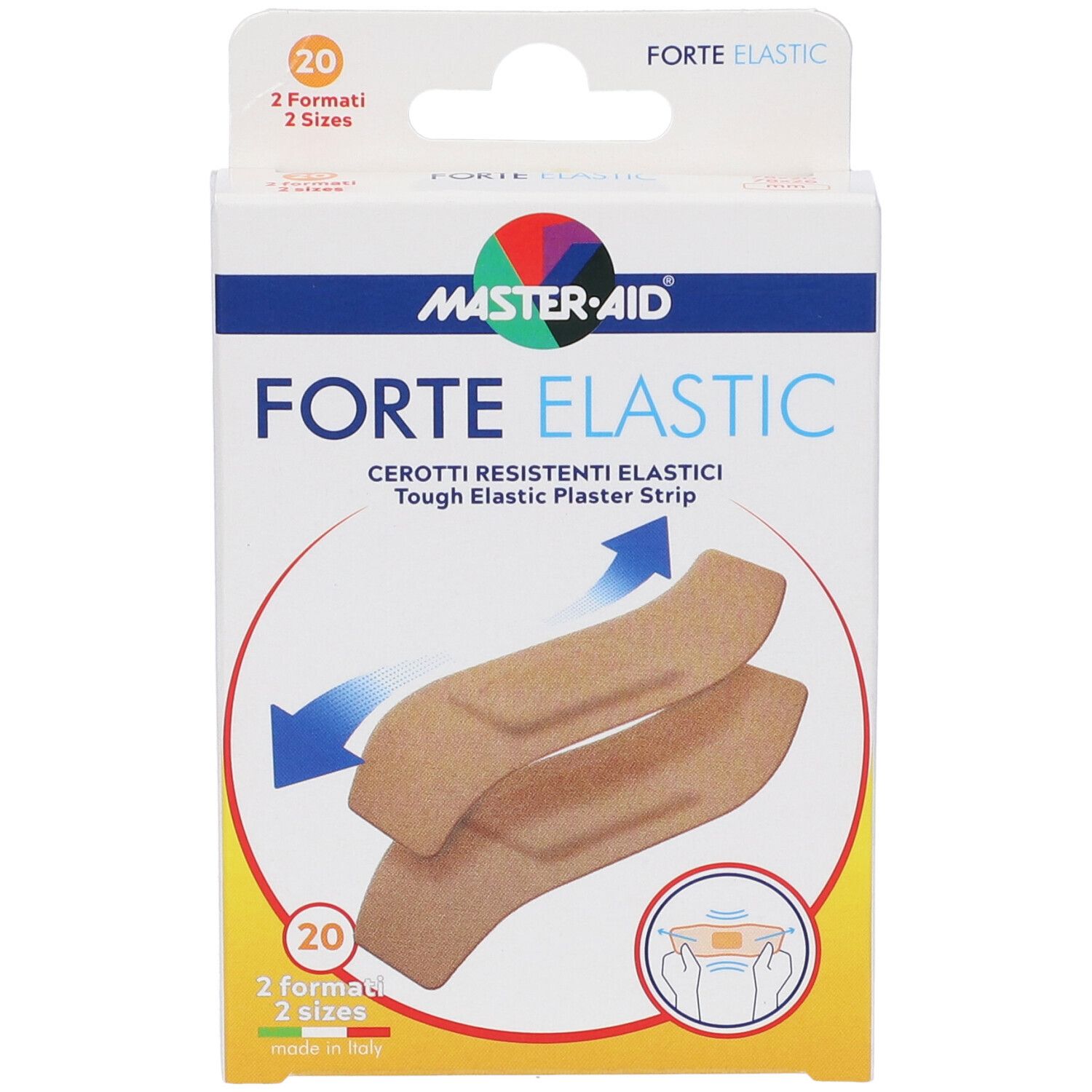 Cerotto Master-Aid Elastic 20 Pezzi 2 Formati