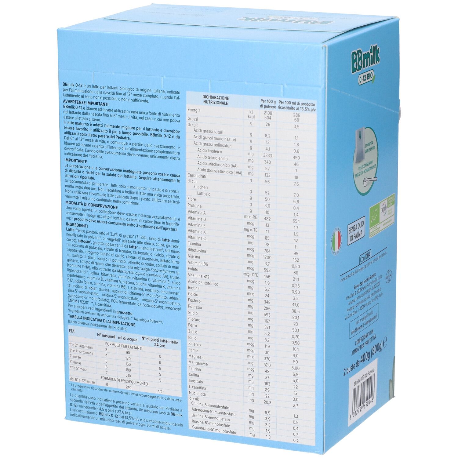 BUONA BBmilk 0-12 Bio Polvere
