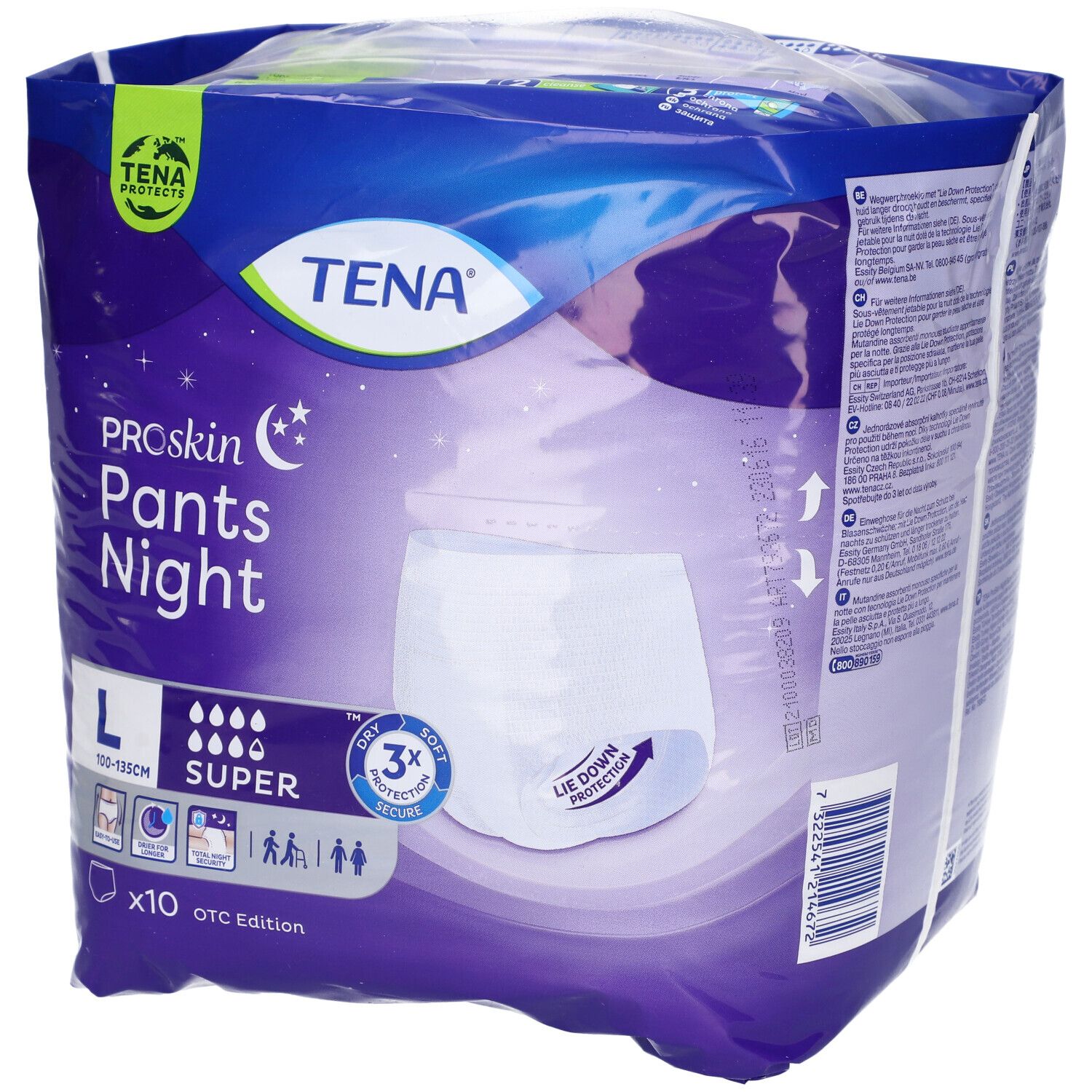 Tena Pants Night Pannolone Pull Up Notte L