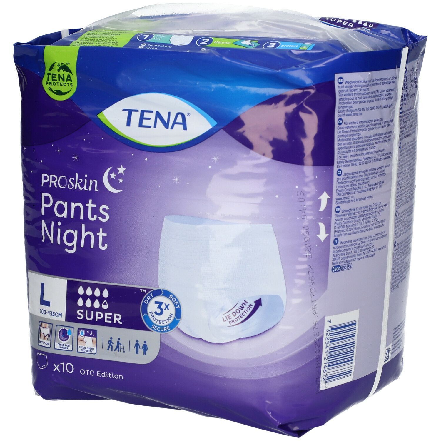Tena Pants Night Pannolone Pull Up Notte L