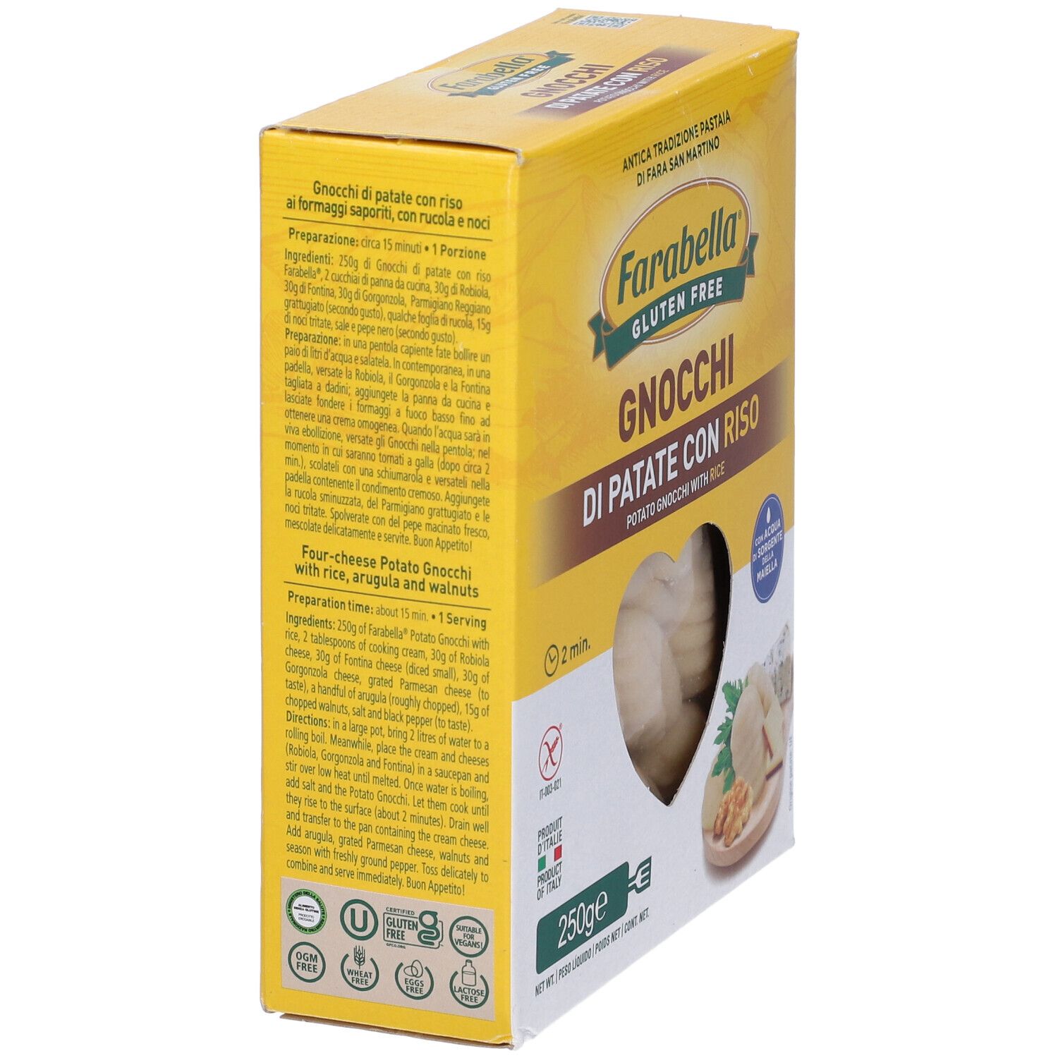 Farabella Gnocchi di Patate con Riso Senza Glutine