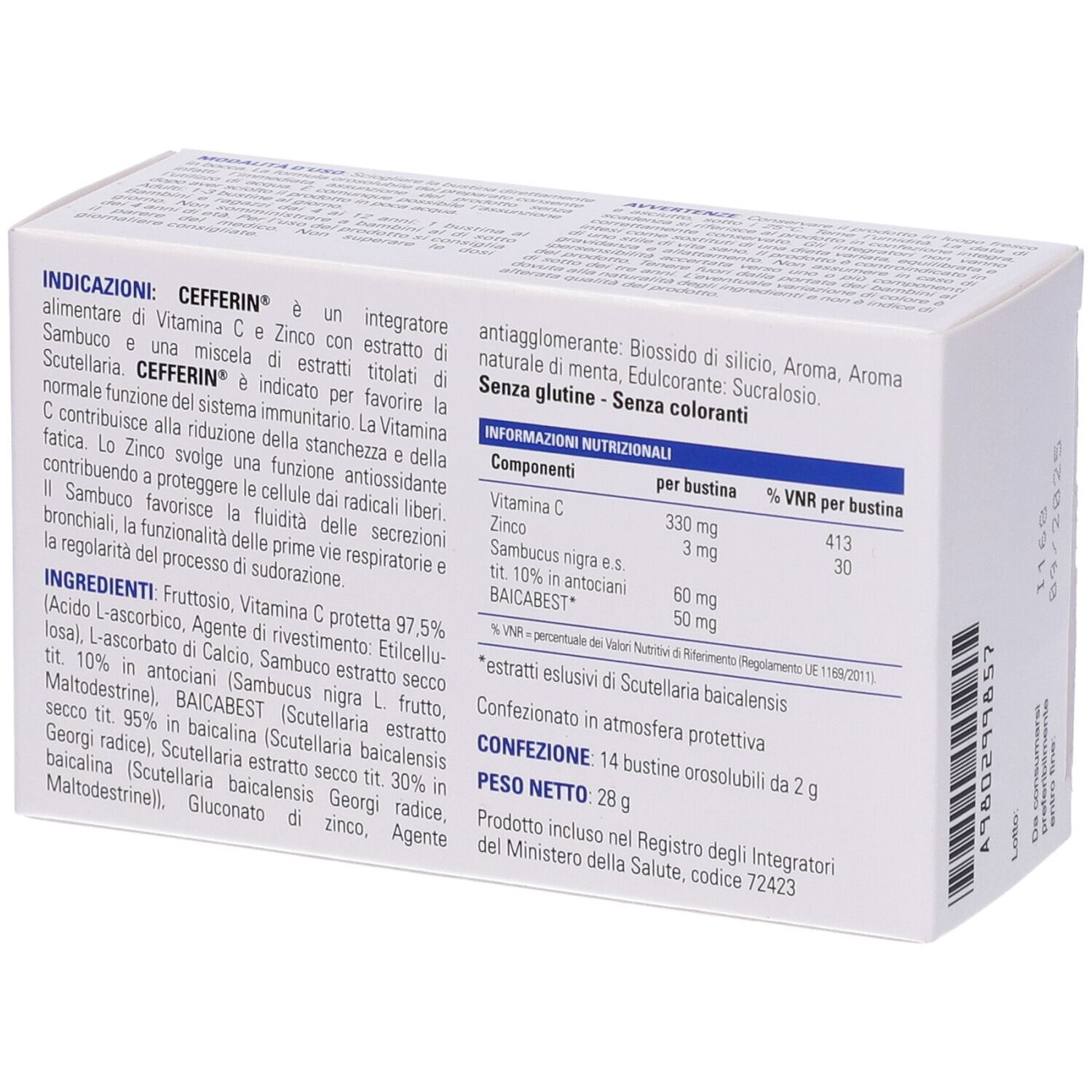 Cefferin 14Bust Orosolubili