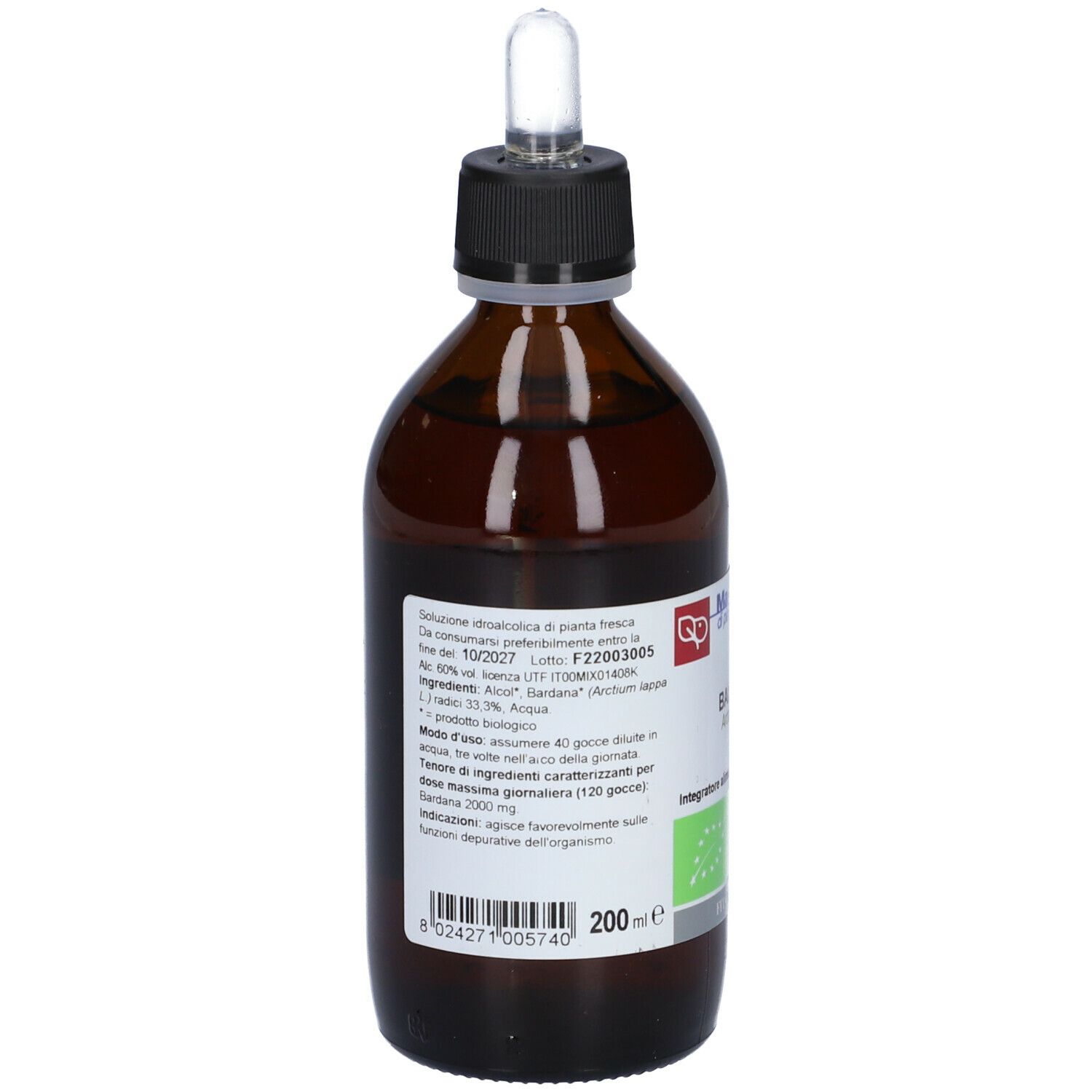 Bardana Tintura Madre 200 Ml Bio
