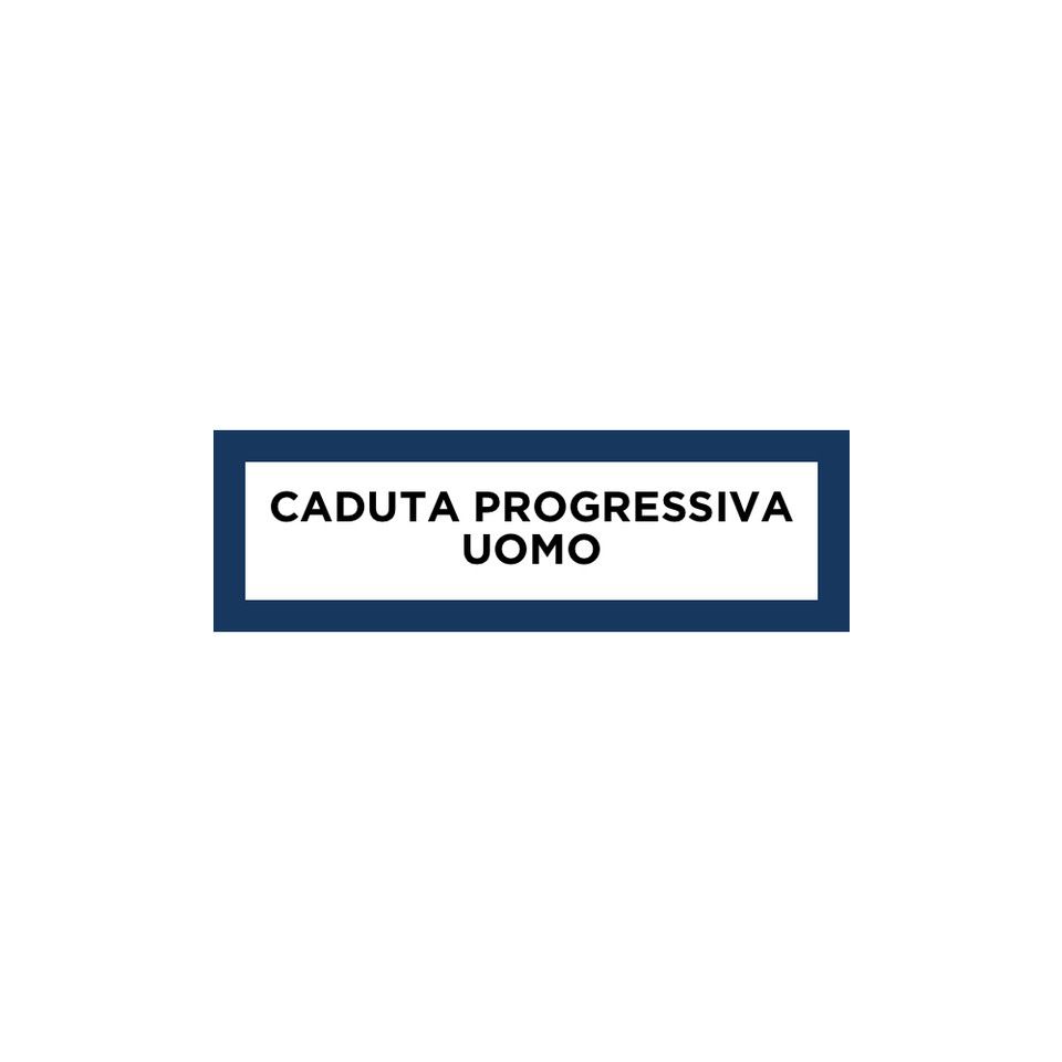 Cornice rettangolare con testo: CADUTA PROGRESSIVA UOMO (Caduta progressiva uomo).