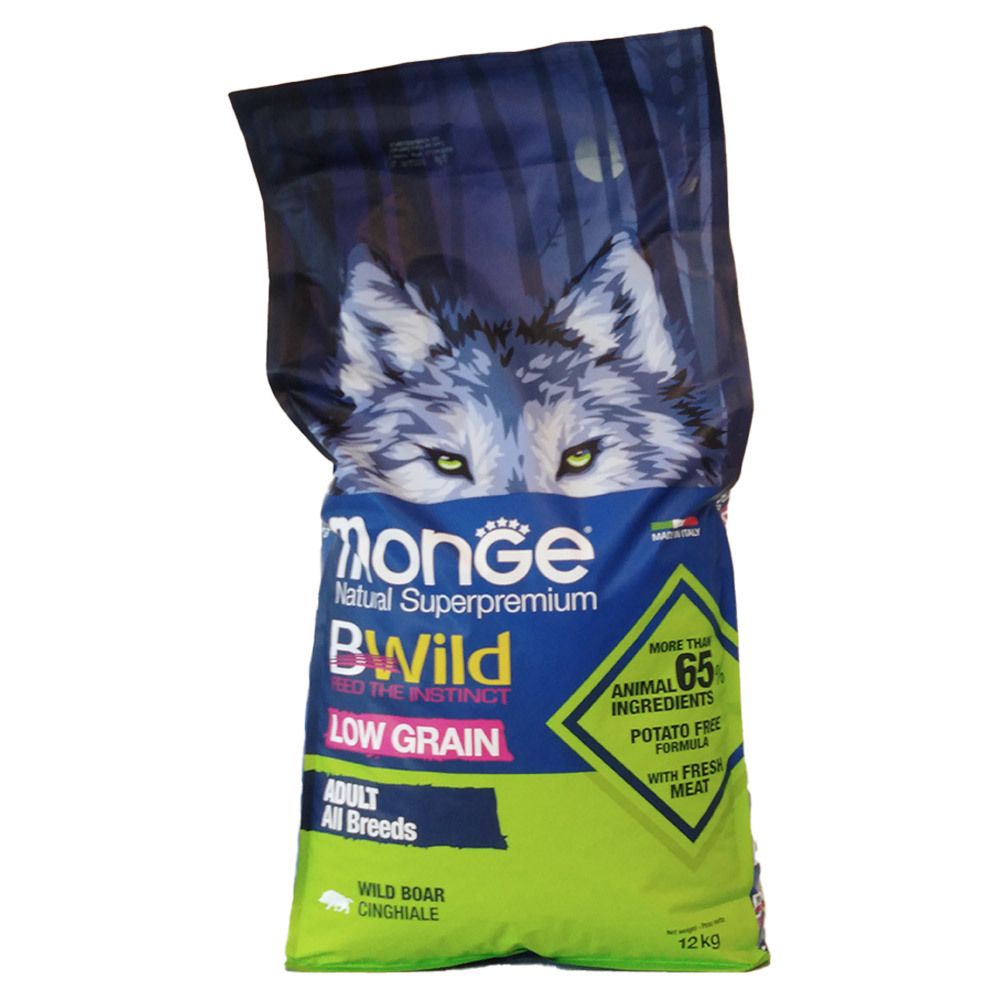 Monge Low Grain All Breeds Adult Cinghiale 12 Kg