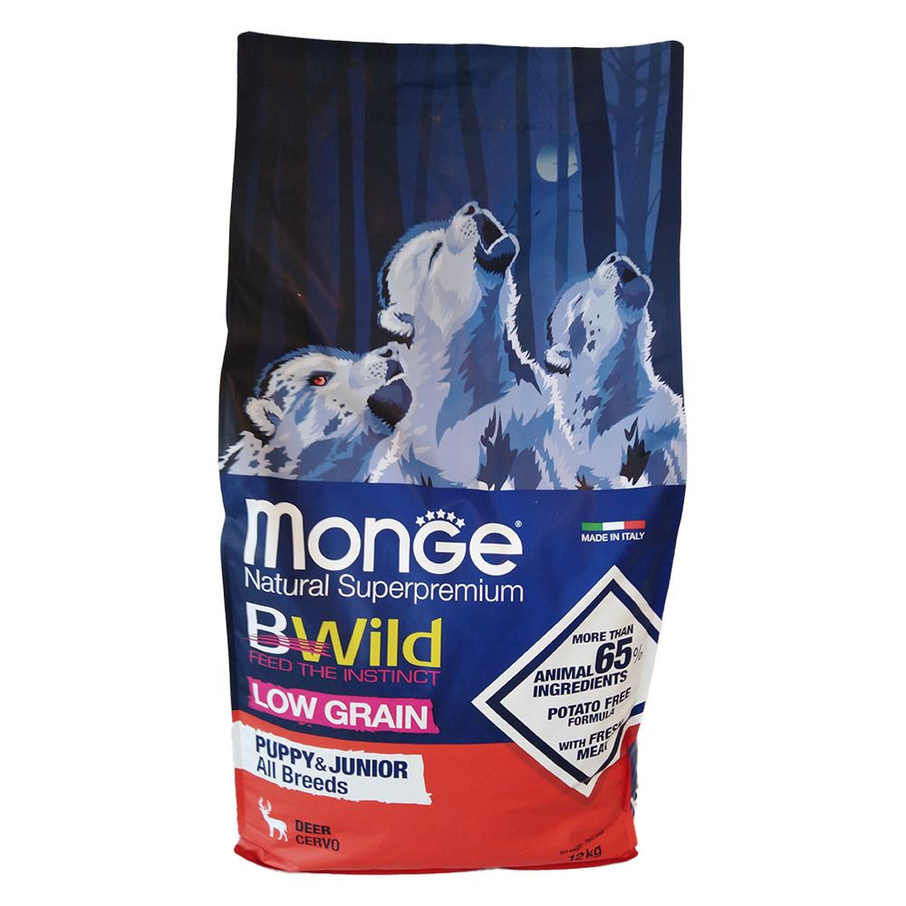 Monge Low Grain All Breeds Puppy Cervo 12 Kg
