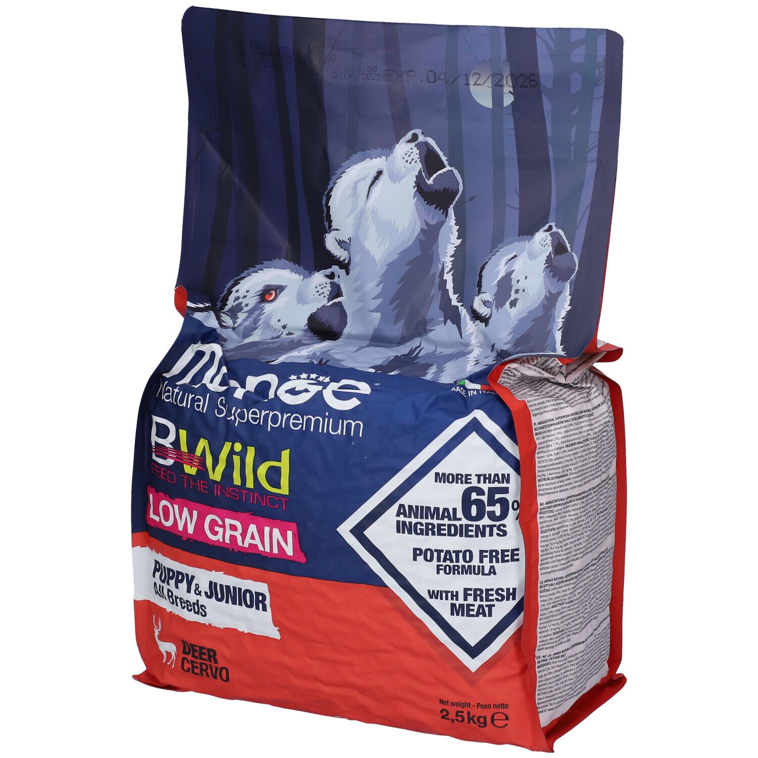 Monge Low Grain All Breeds Puppy Cervo 2,5 Kg
