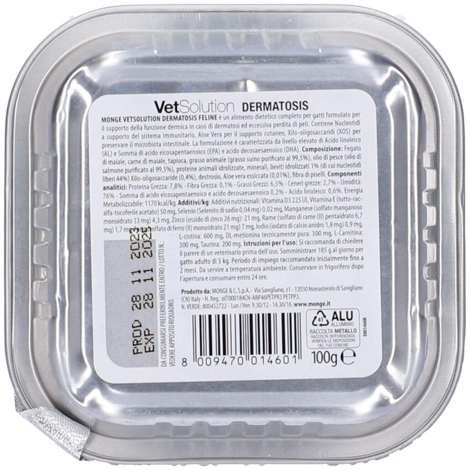 Monge Vet Solution Dermatosis Feline per Gatti