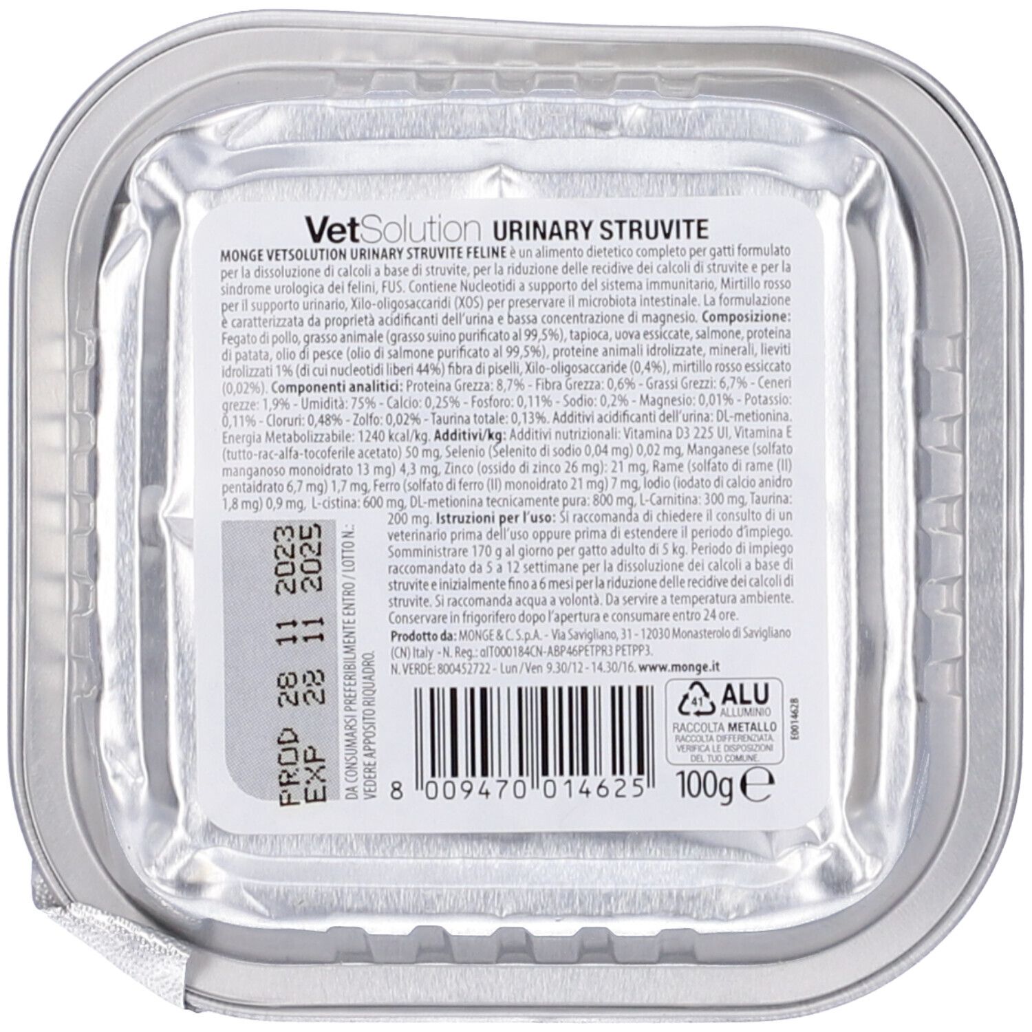 Monge VetSolution Urinary Struvite Feline