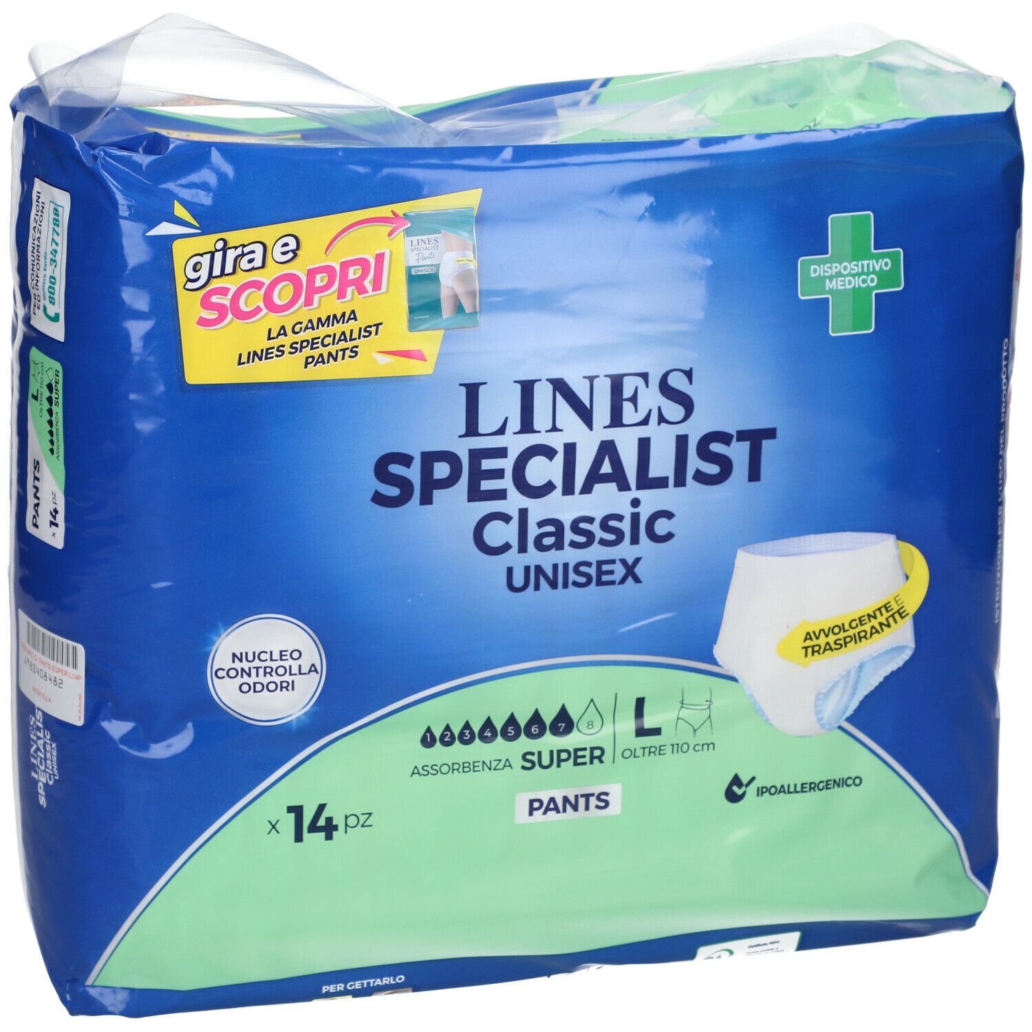 Lines Specialist Unisex Rettangolari Plus 22+2 pz