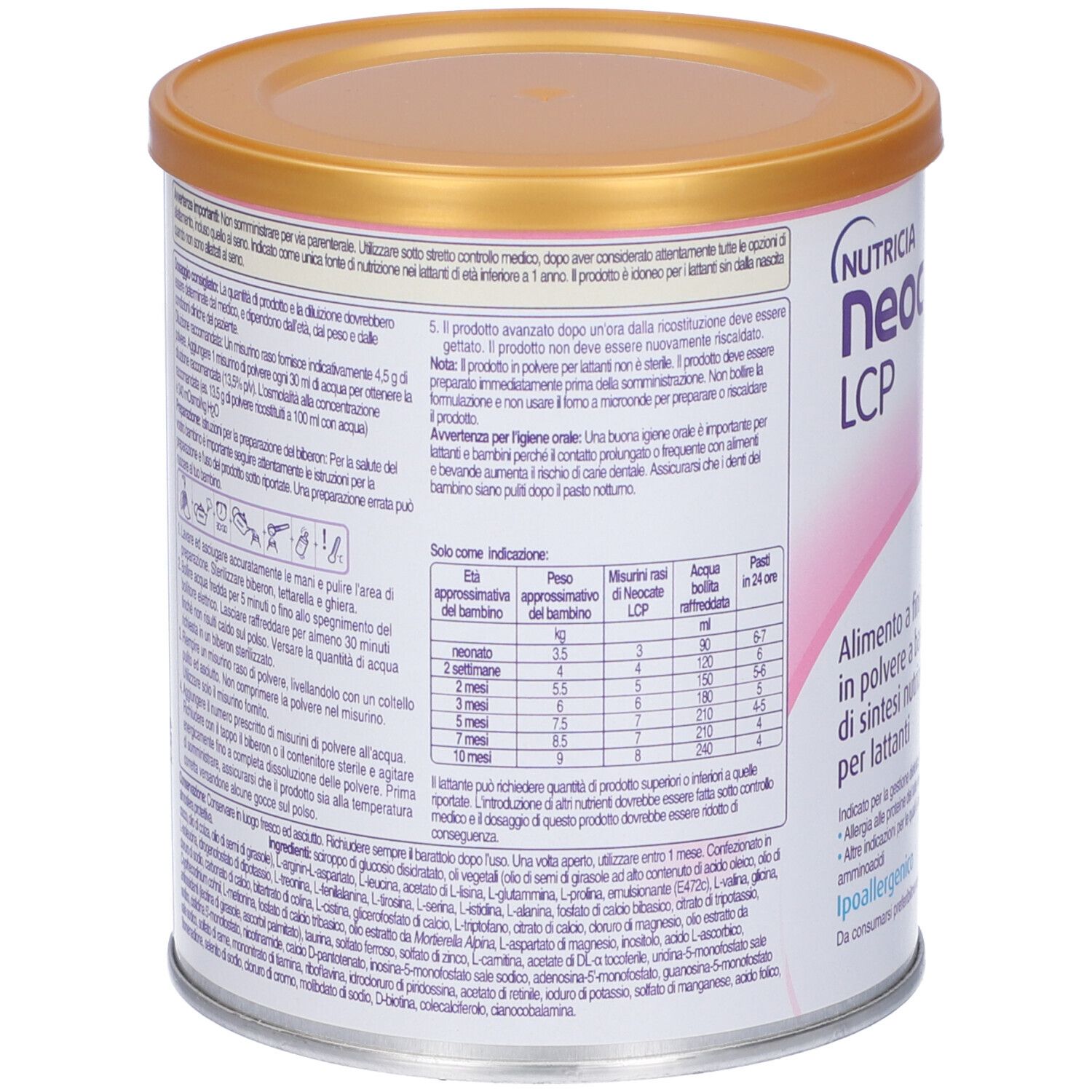 NEOCATE LCP Latte Fini Medici Speciali 400g