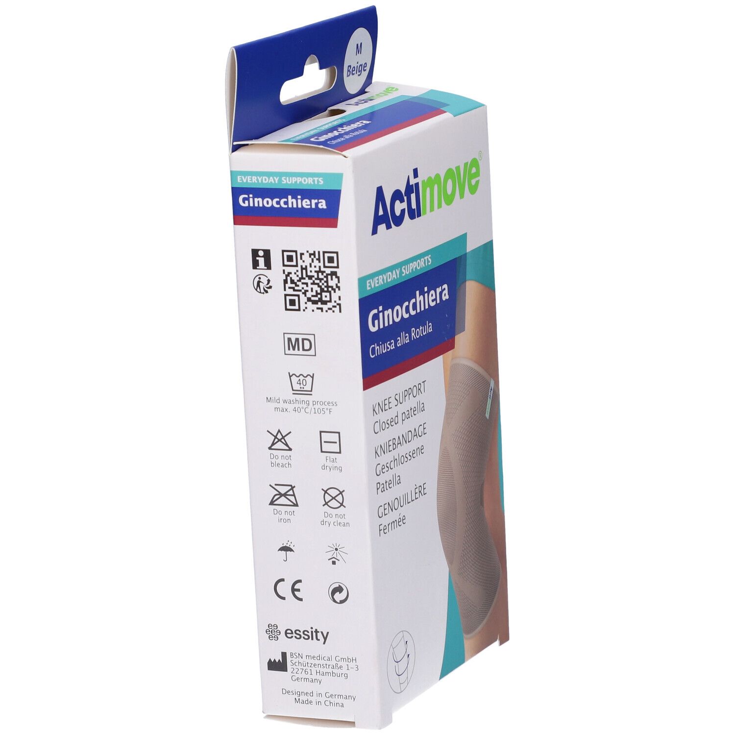 Actimove Everyday Ginocchiera Elastica Chiusa Alla Rotula M