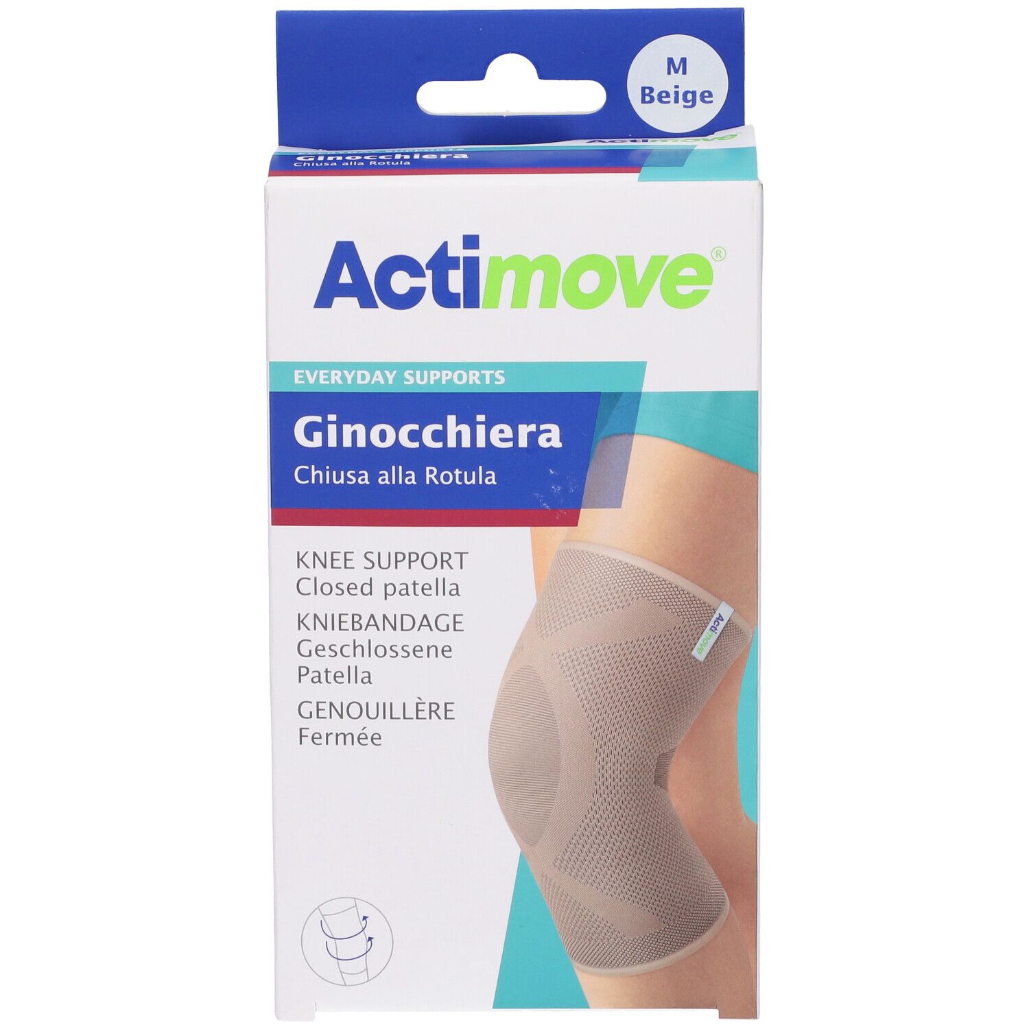Actimove Everyday Ginocchiera Elastica Chiusa Alla Rotula M