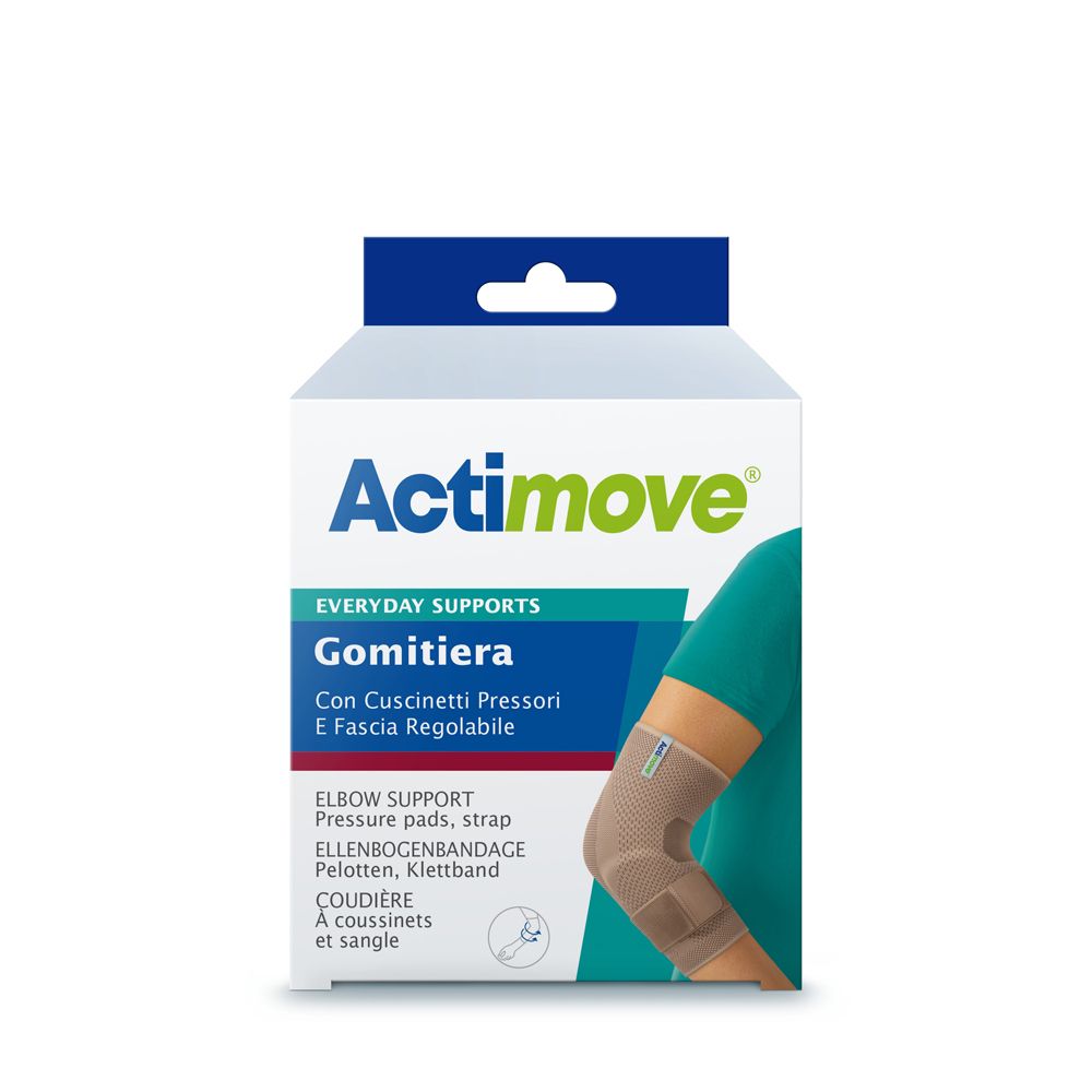 Actimove Everyday Gomitiera Elastica Con Cuscinetti Pressori E Fascia Regolabile XL