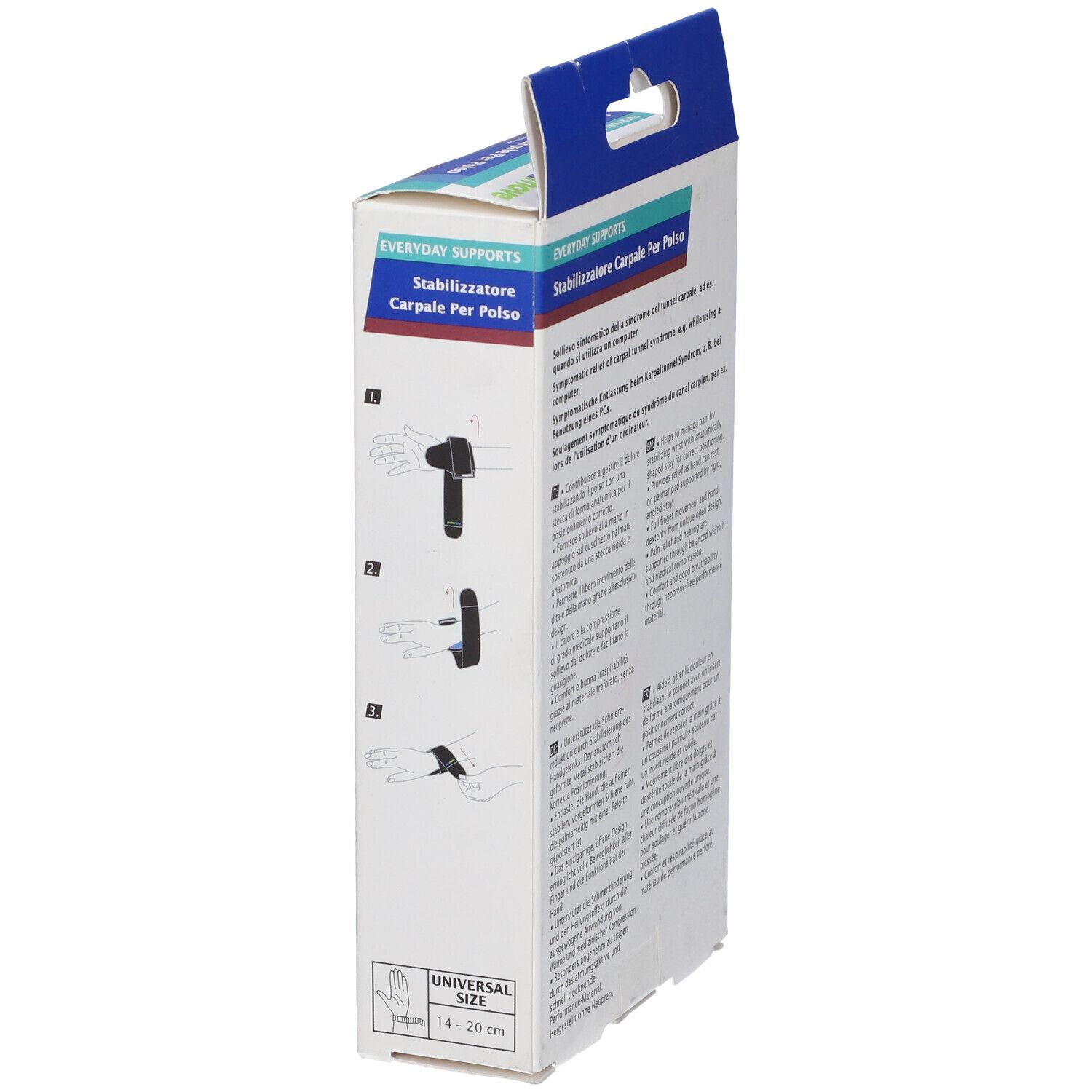 Actimove Everyday Stabilizzatore Carpale Per Polso Con Stecca Metallica Universale