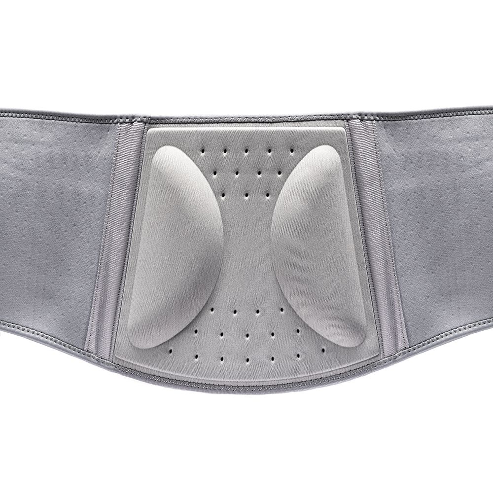 Actimove Everyday Supporto per Schiena. Supporto lombare grigio con imbottiture e perforazioni.