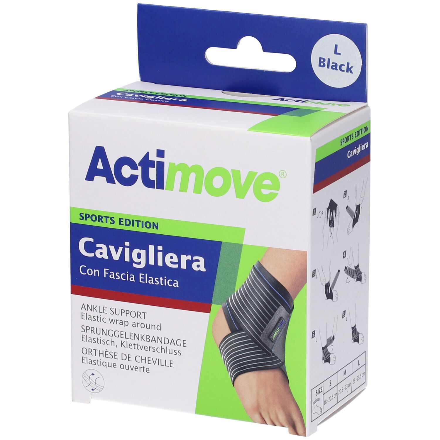 Actimove Sport Cavigliera Elastica Taglia L