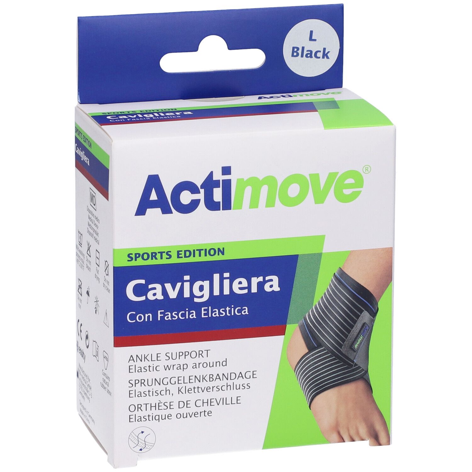 Actimove Sport Cavigliera Elastica Taglia L