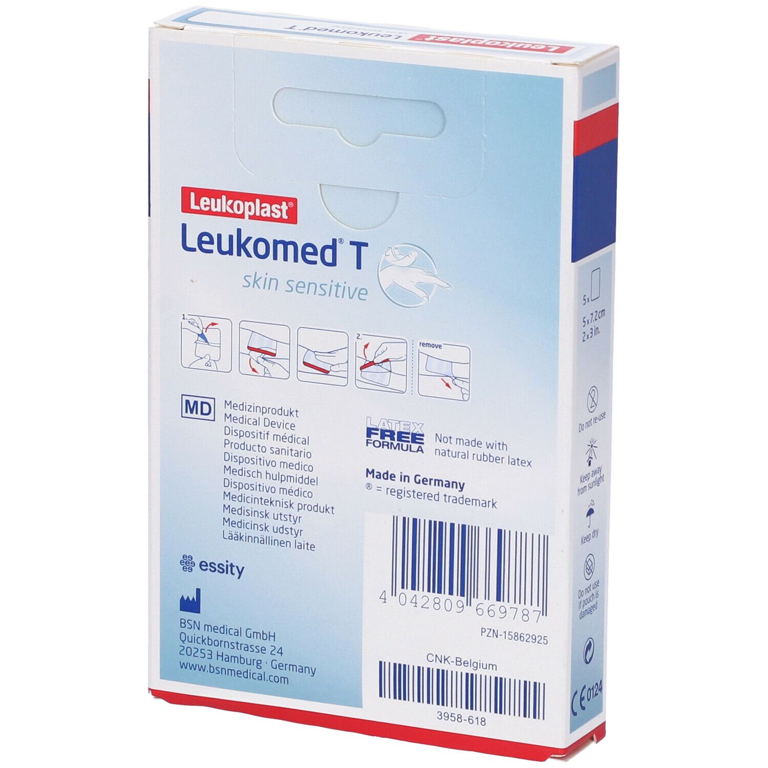 Leukomed T Skin Sensitive Medicazione 5x7,2Cm