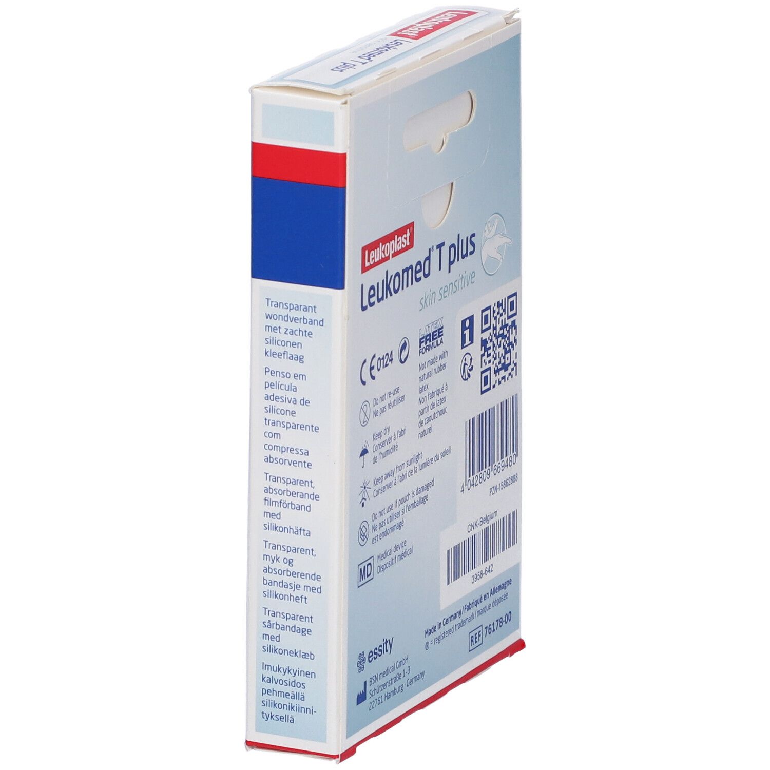 Leukomed T Plus Skin Sensitive Medicazione Post-Operatoria Trasparente Impermeabile Con Massa Adesiva Al Silicone 5X7,2Cm 5 Pezzi