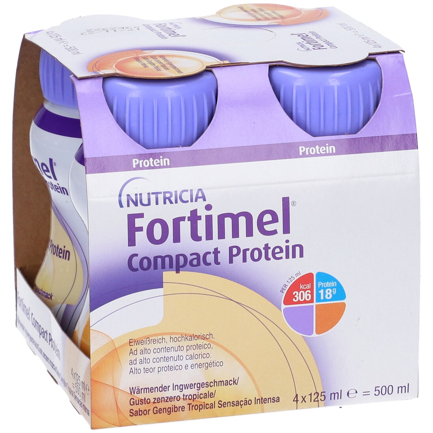 Fortimel Compact Protein Hot Tropical Zenzero