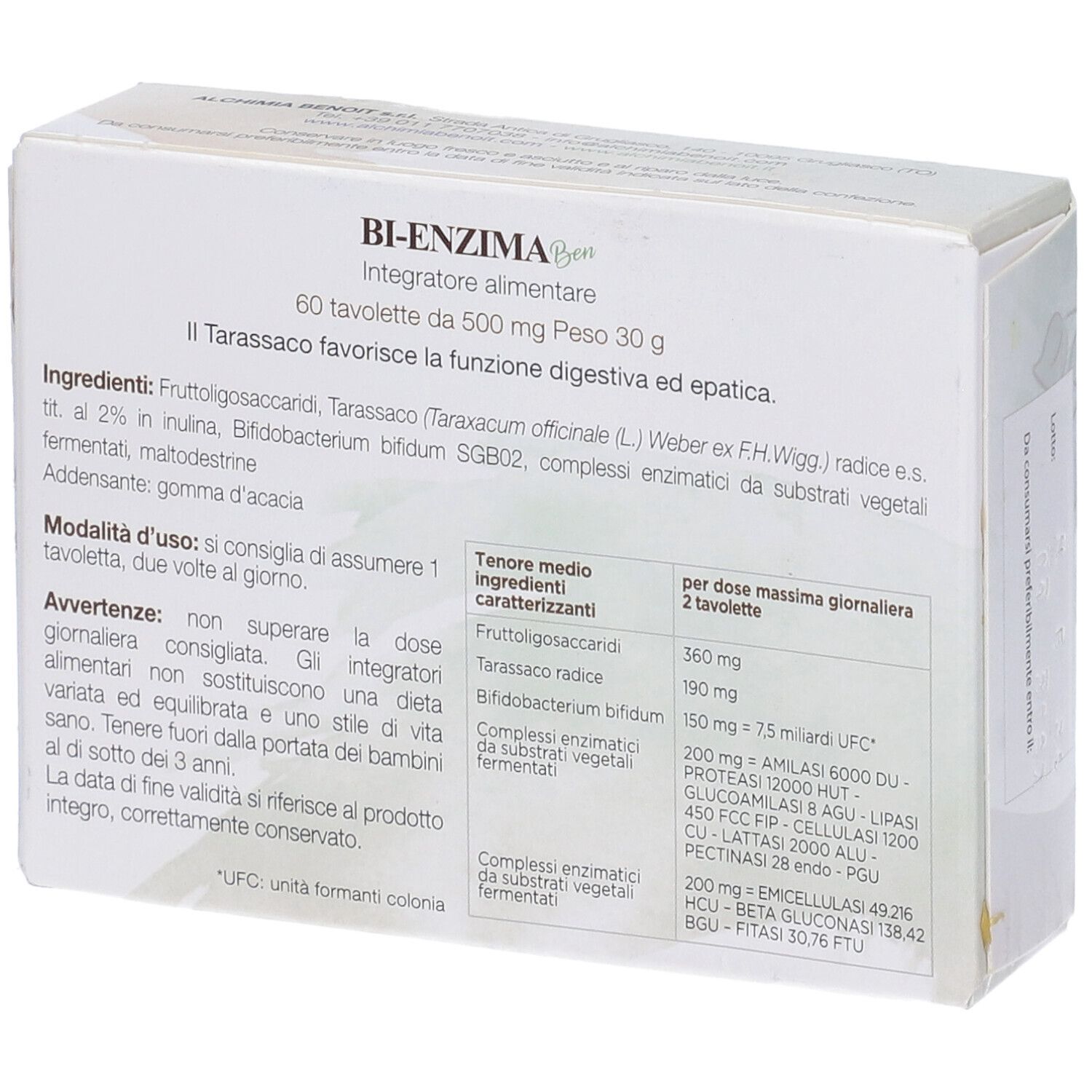 Bi Enzima Ben 60 Compresse
