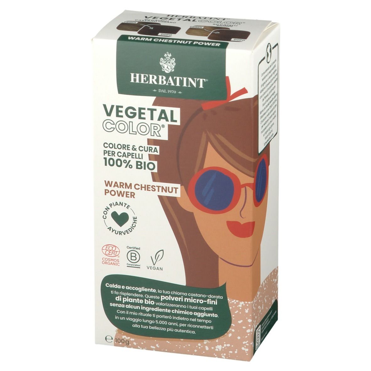 HERBATINT® VEGETAL COLOR® Warm Chestnut Power