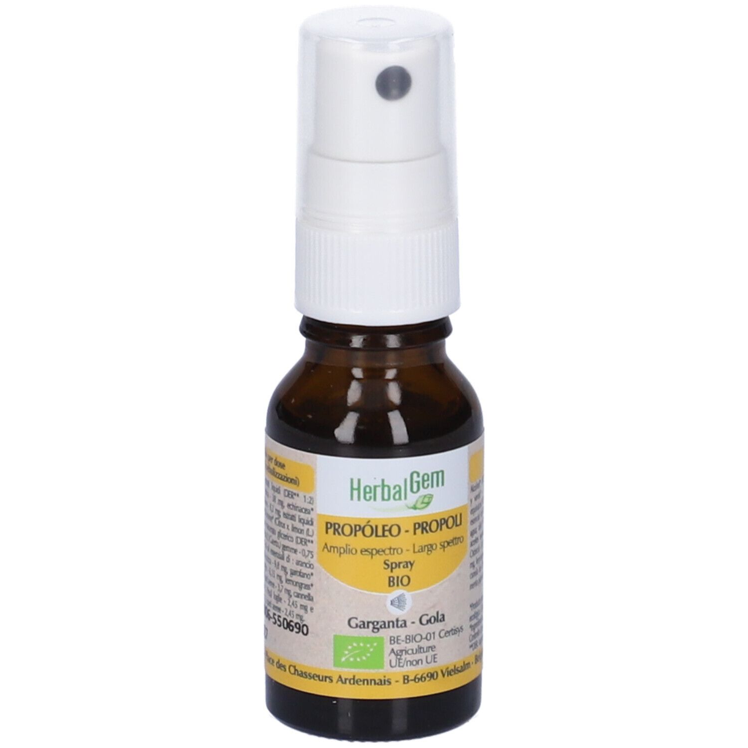 Herbalgem Propoli Largo Spettro Spray BIO per la Gola