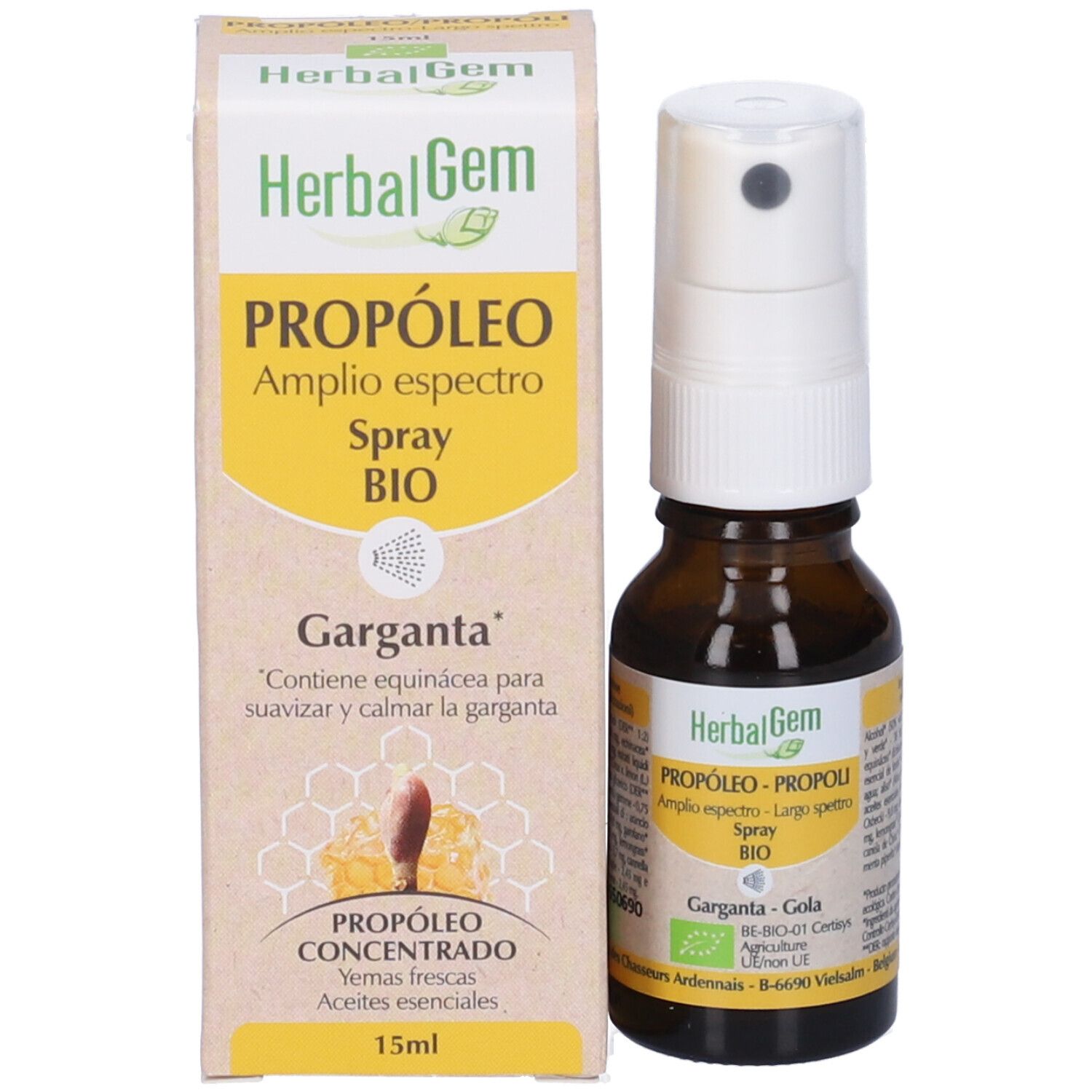 Herbalgem Propoli Largo Spettro Spray BIO per la Gola