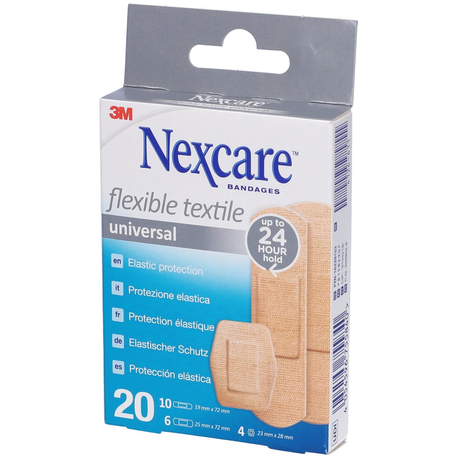 Cerotto Preparato Nexcare Textile N0420As Assortiti 3 Misure 10 Cerotti 19X72Mm + 6 Cerotti 25X72Mm + 4 Cerotti 22,5Mm