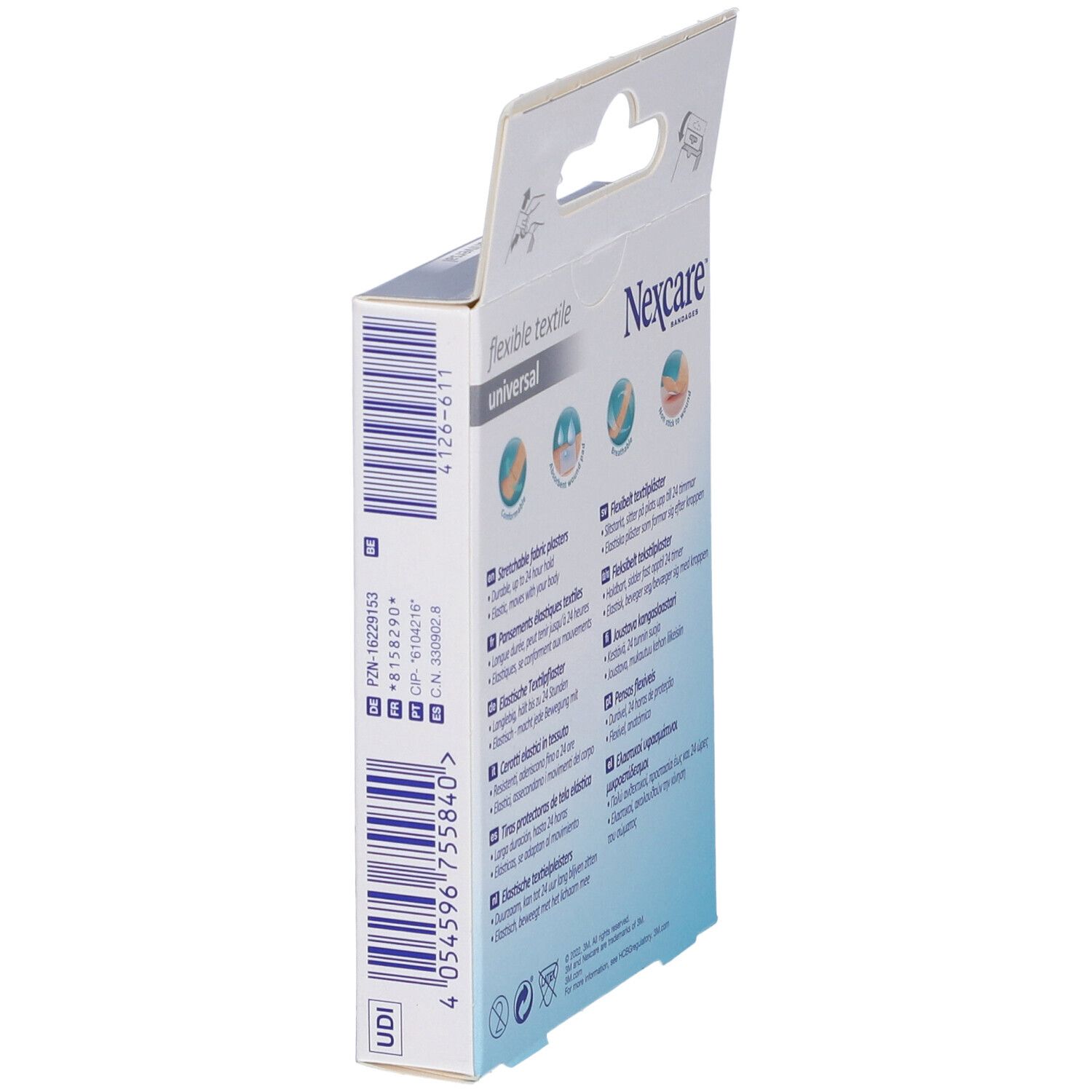 Cerotto Preparato Nexcare Textile N0420As Assortiti 3 Misure 10 Cerotti 19X72Mm + 6 Cerotti 25X72Mm + 4 Cerotti 22,5Mm