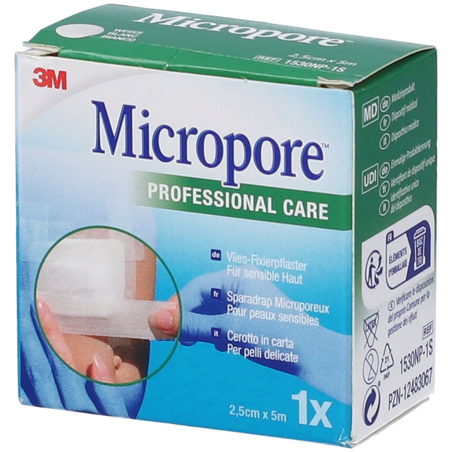 Micropore Surgical Tape Cerotto in Carta 5m x 2,5cm REFILL