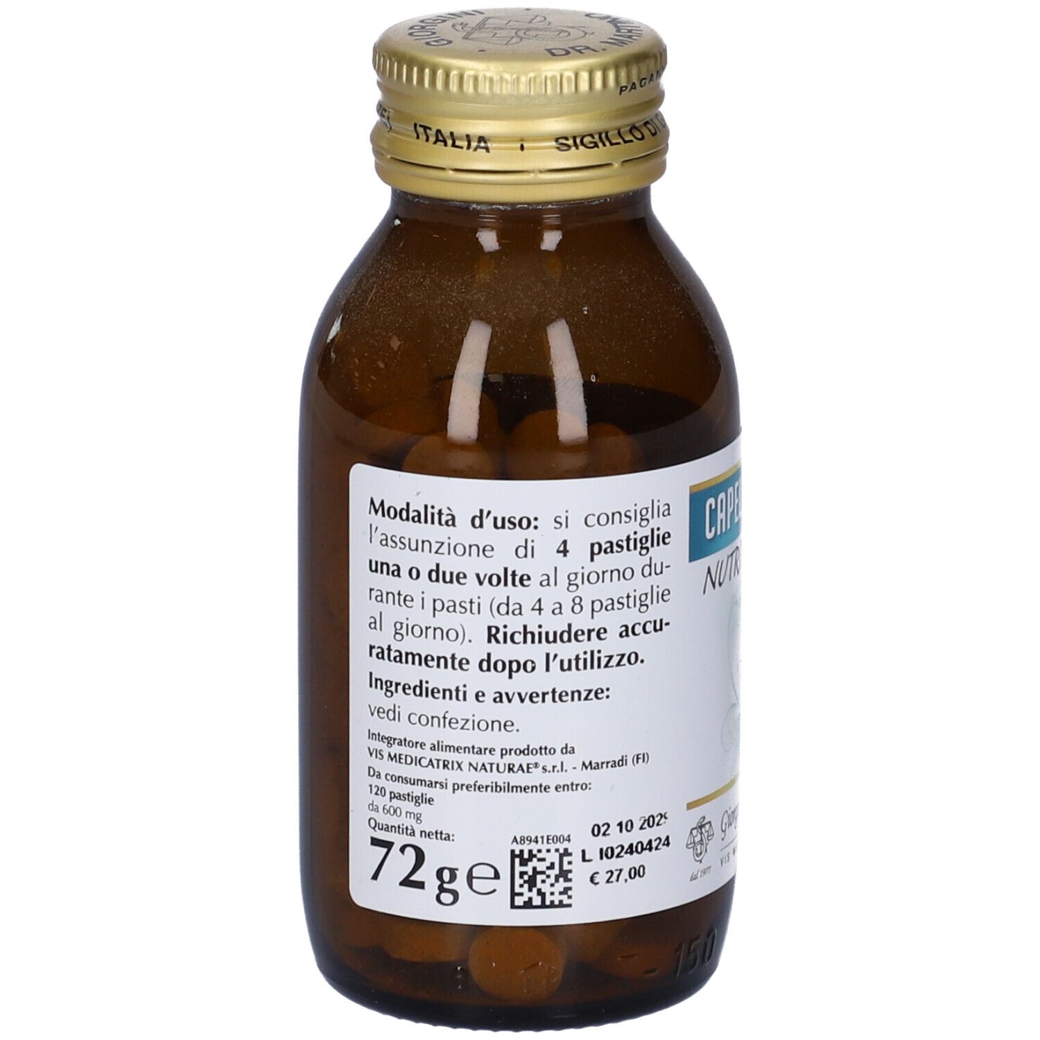 Capello Sano Nutritivo 120 Pastiglie