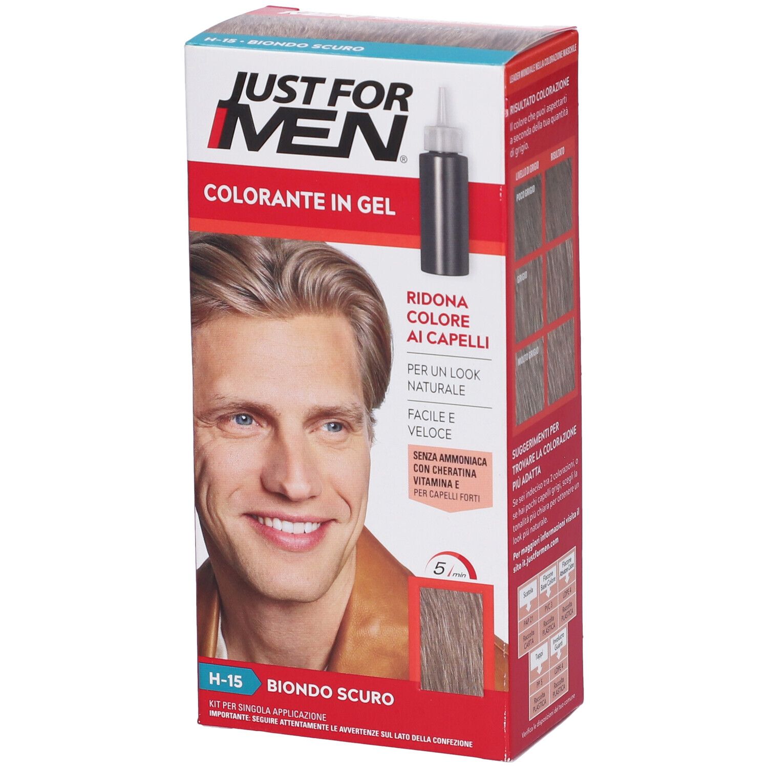 Just For Men Shampoo Colorante Tonalità H15 Biondo Scuro