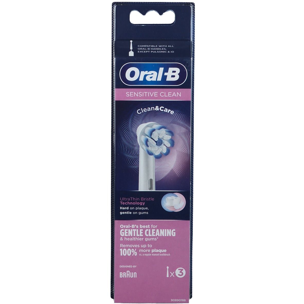 Oral-B® Sensitive Clean Testine Di Ricambio 3 Pz - Redcare