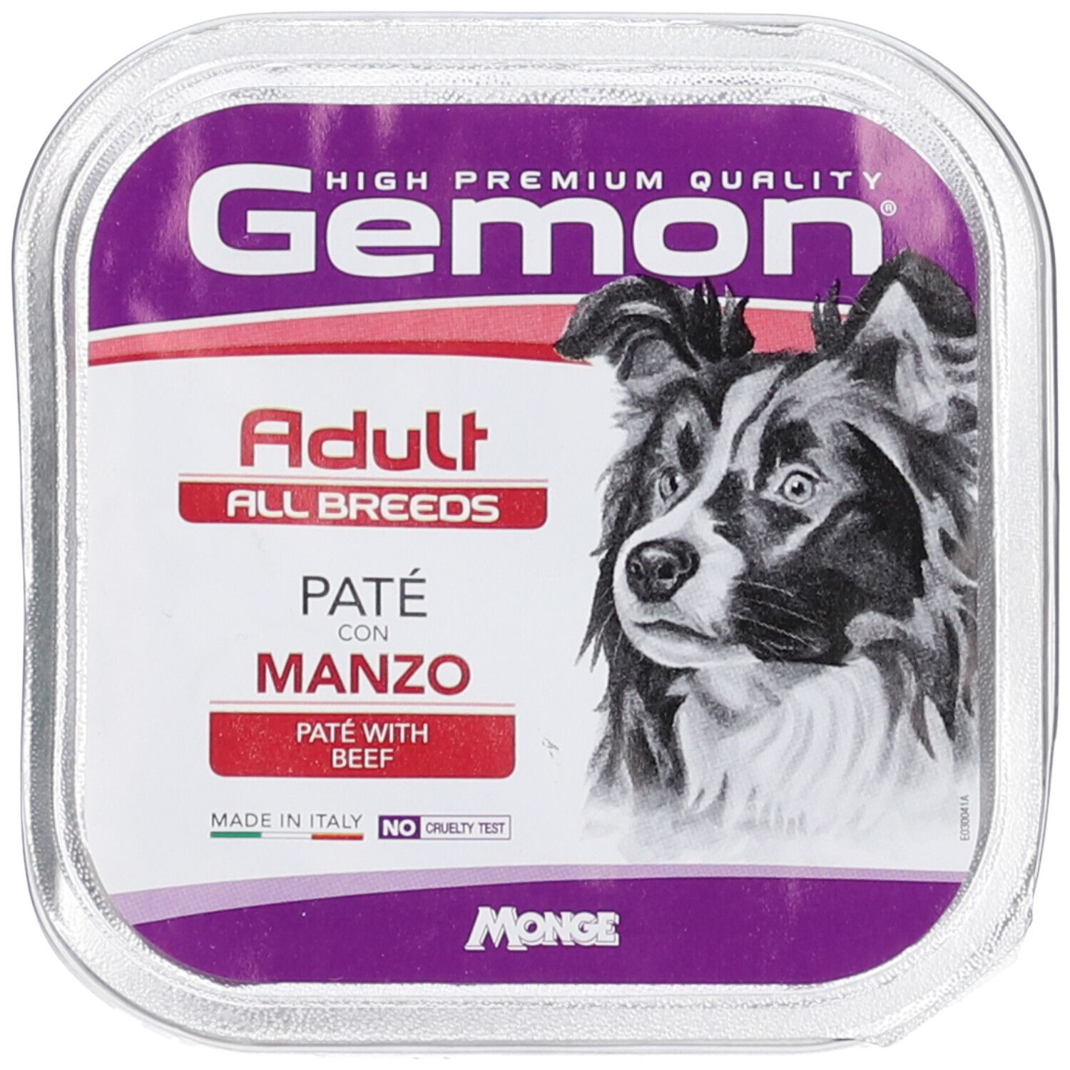 Gemon Cane Adulto Paté con Manzo