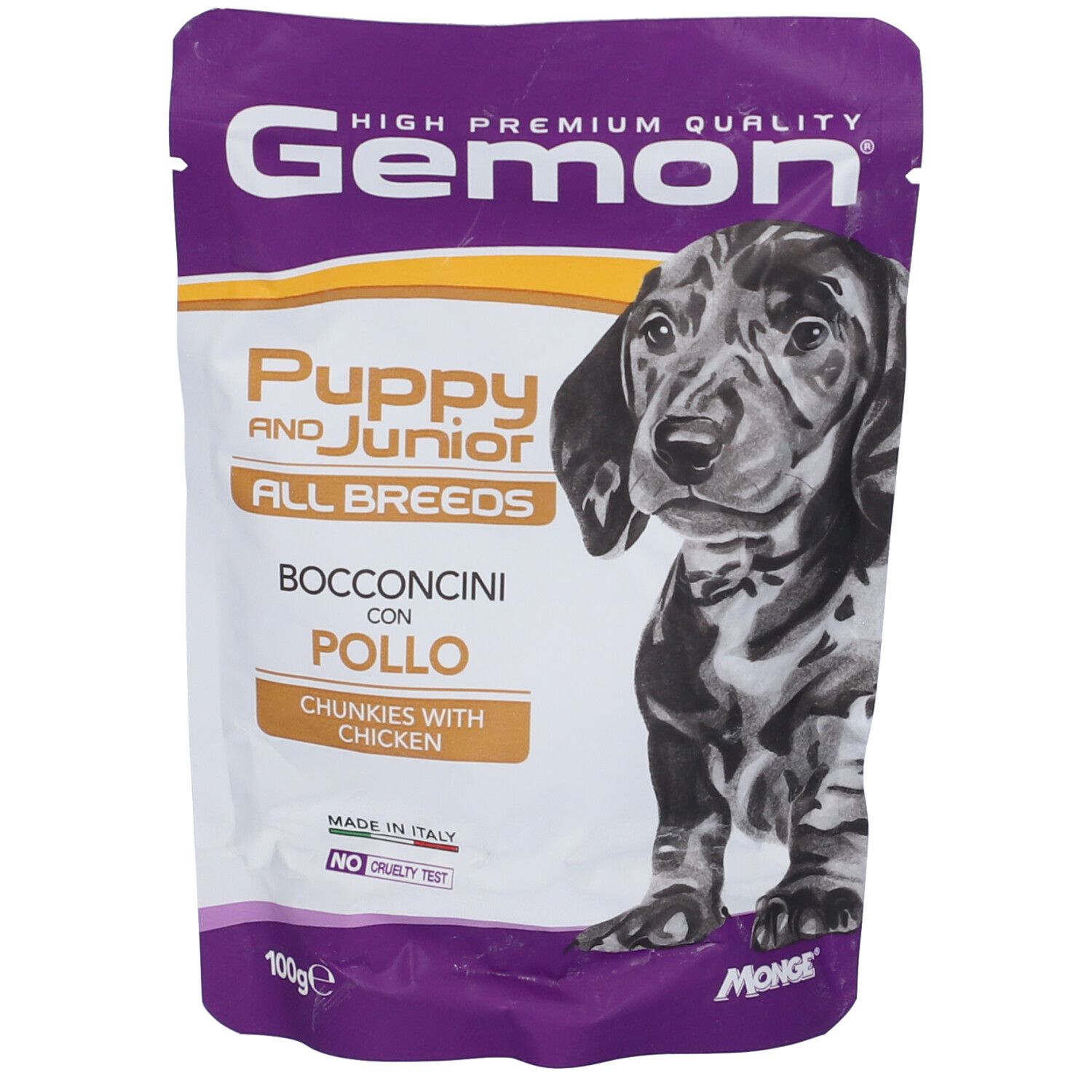 Gemon Puppy Junior Bocconcini di Pollo per Cani 100g