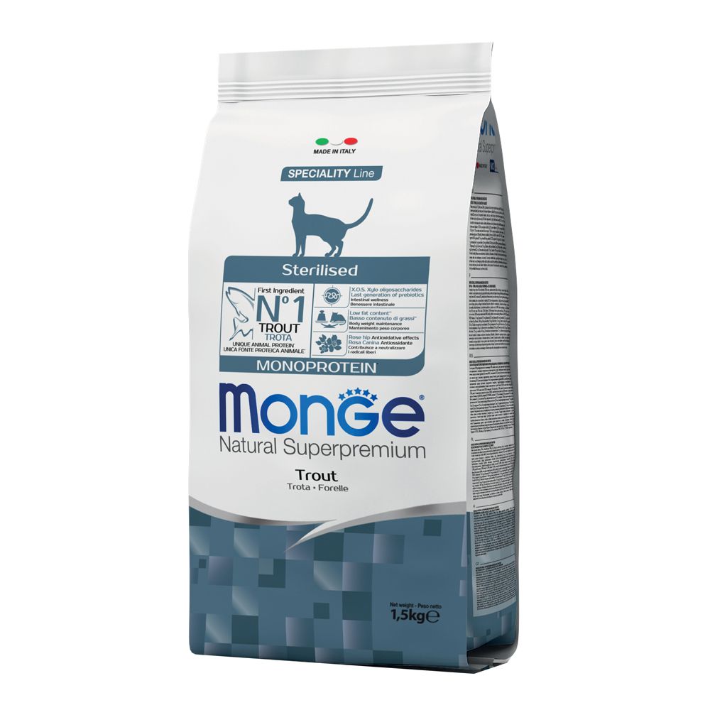 Monge Cat Sterilized Monoprotein Trota 1,5 Kg