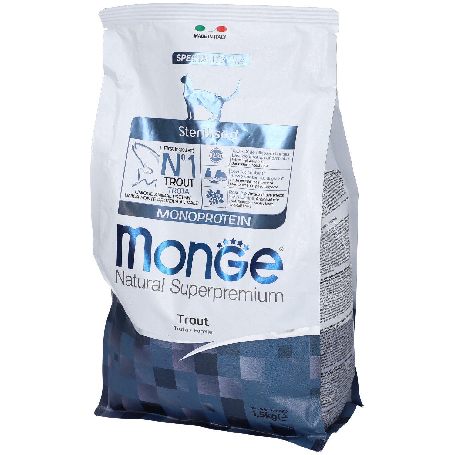 Monge Cat Sterilized Monoprotein Trota 1,5 Kg