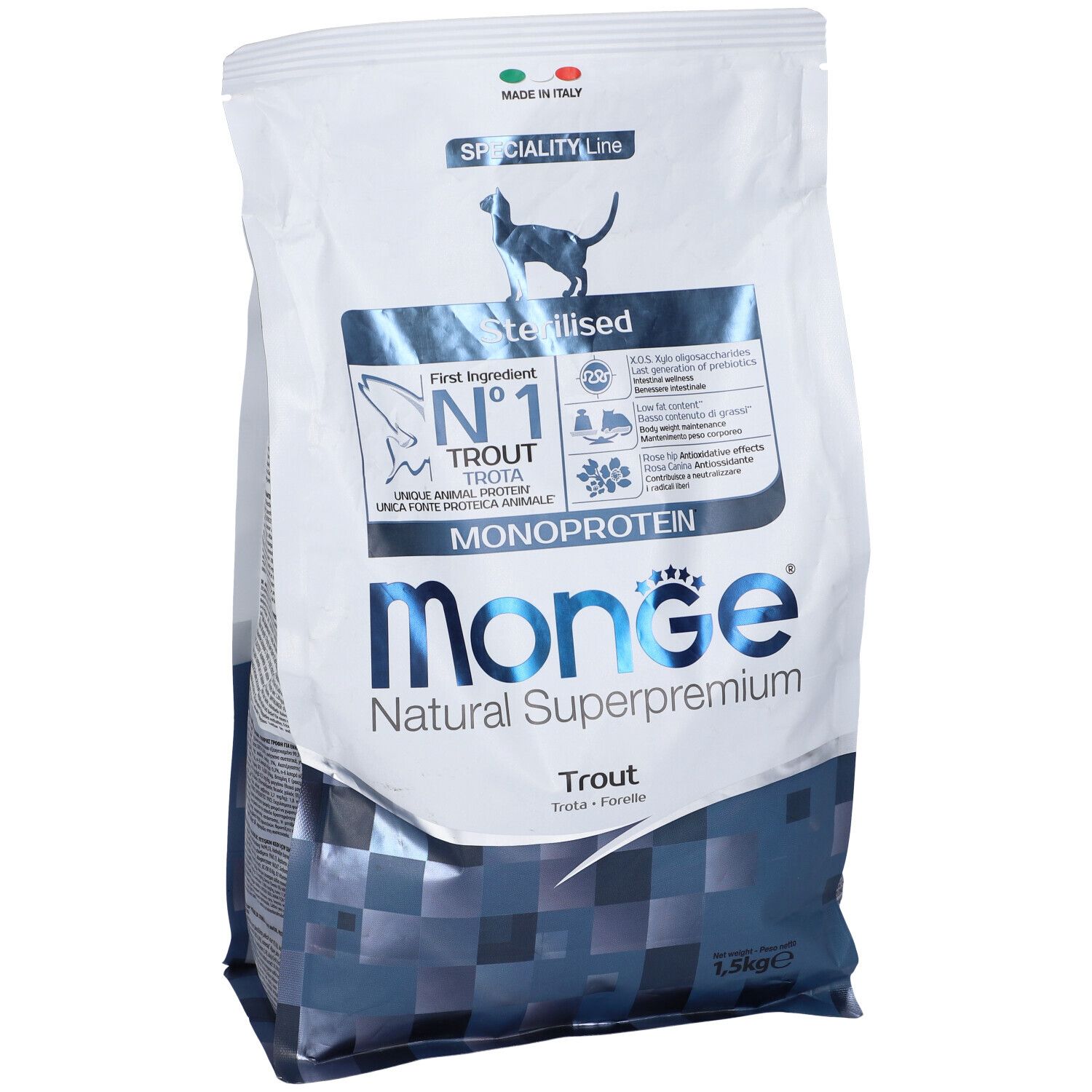 Monge Cat Sterilized Monoprotein Trota 1,5 Kg