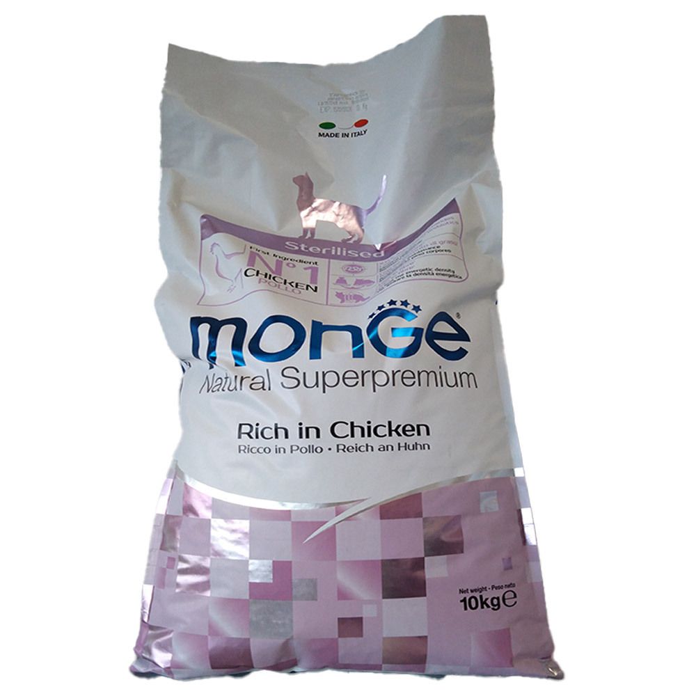 Monge Sterilised Cat Monoprotein Pollo 10 Kg