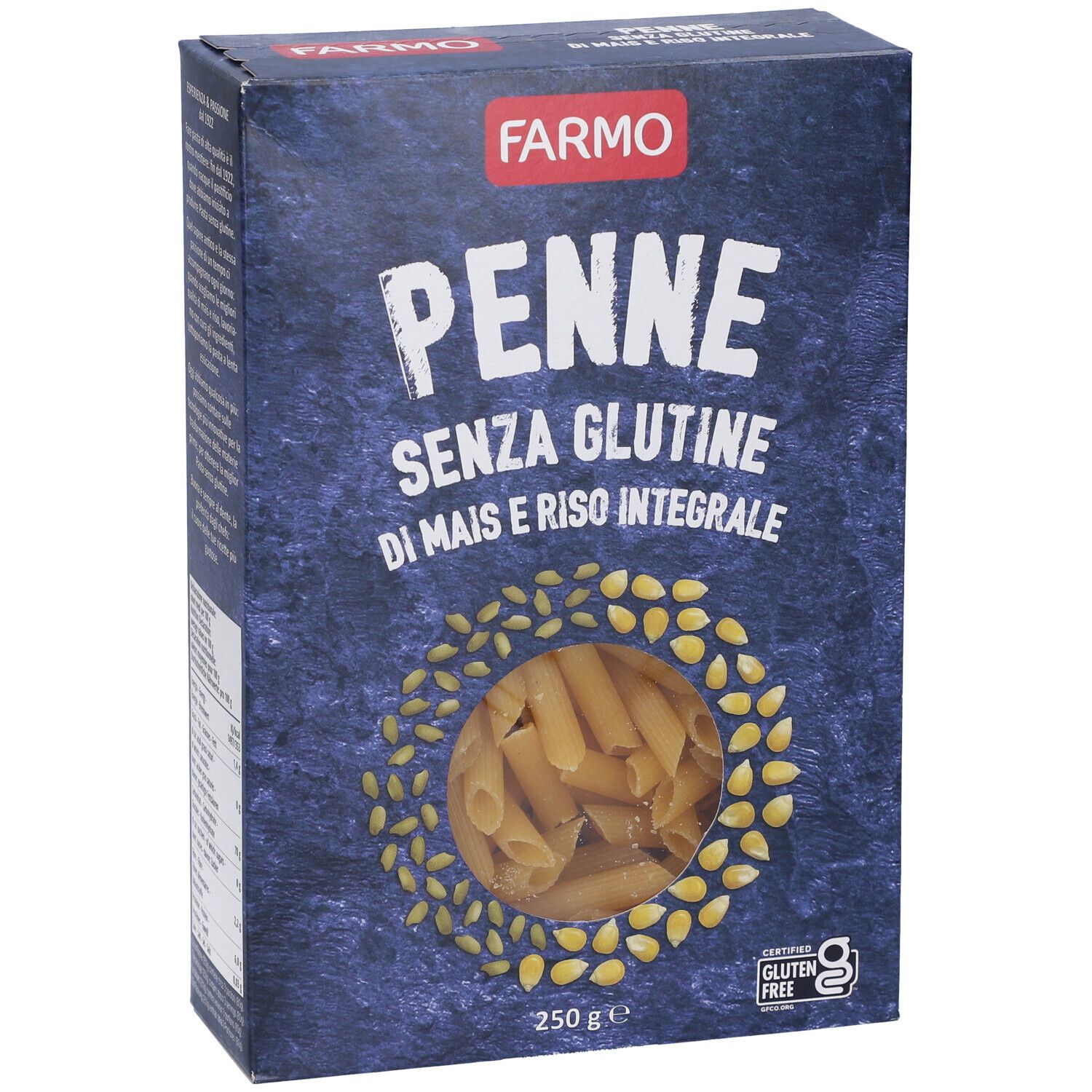 Farmo Penne di Mais e Riso Integrale Senza Glutine