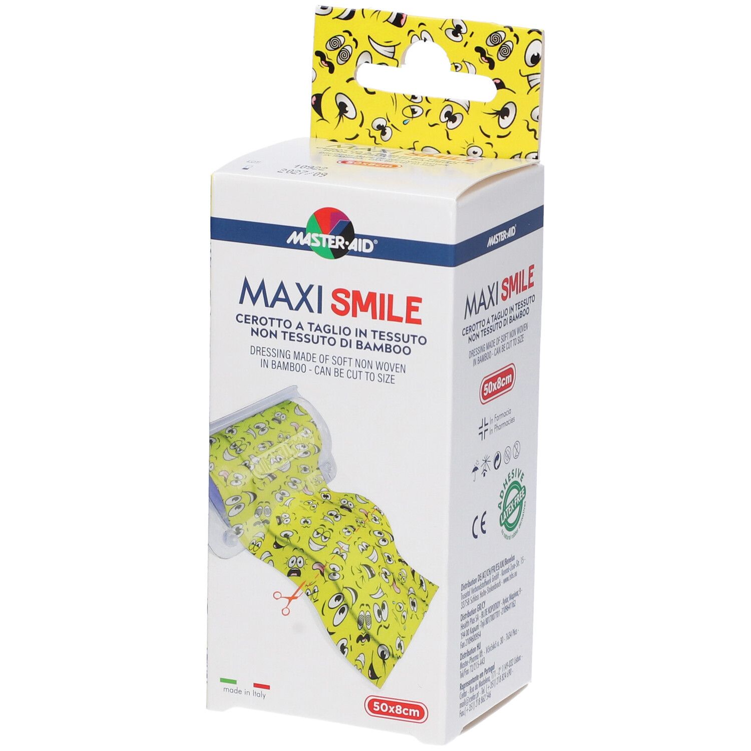 Cerotto A Taglio Master-Aid Maxi Smile Tnt 50 X 8 Cm