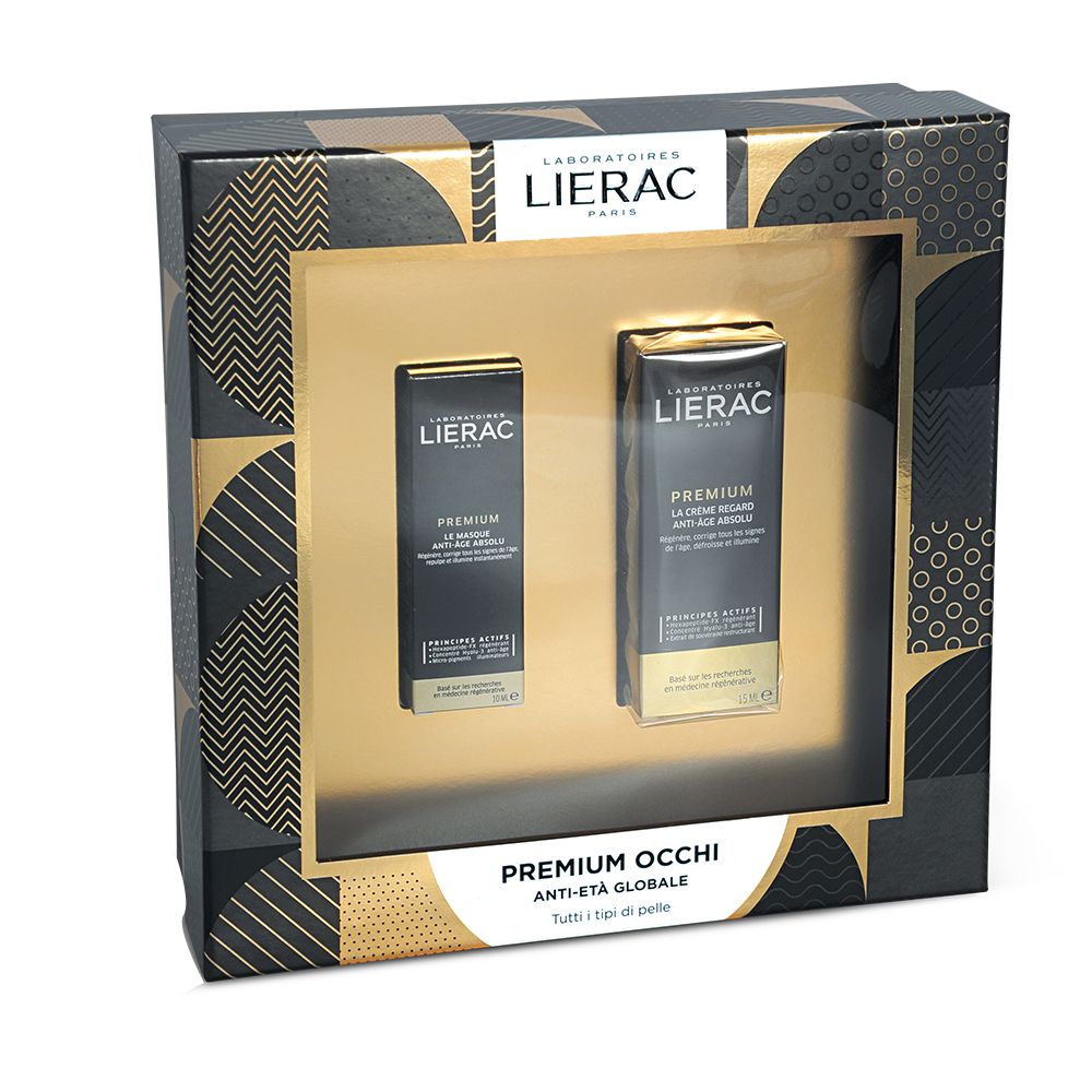 LIERAC Cofanetto Premium Yeux Crema Contorno Occhi Anti-Età Globale + Maschera
