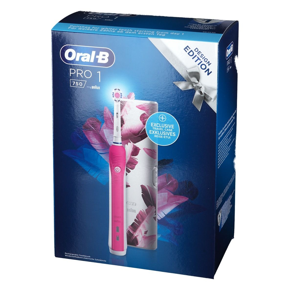 Oral-B® Pro Spazzolino Elettrico 1 750 + Custodia da Viaggio 1 pz