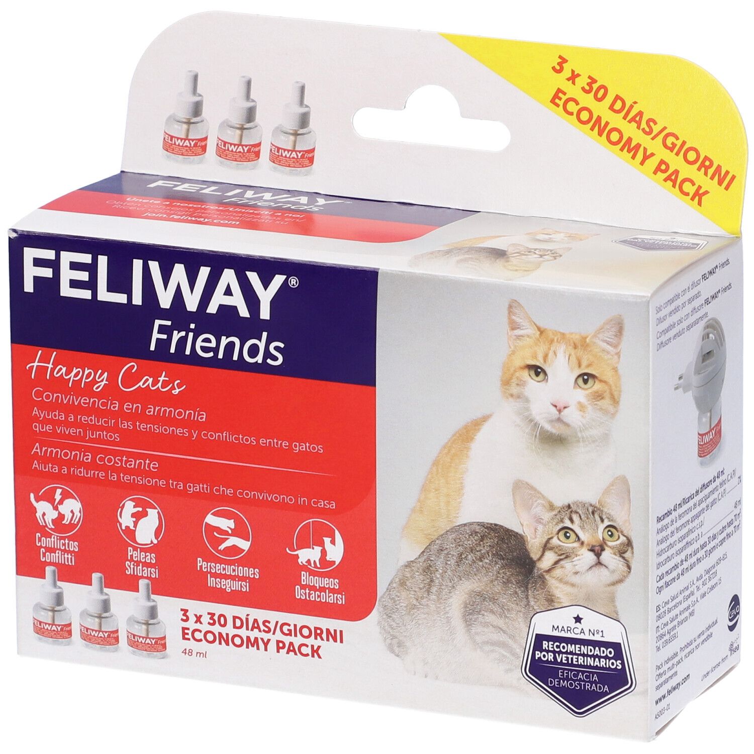 FELIWAY® Friends 3 Ricariche 3x48 ml