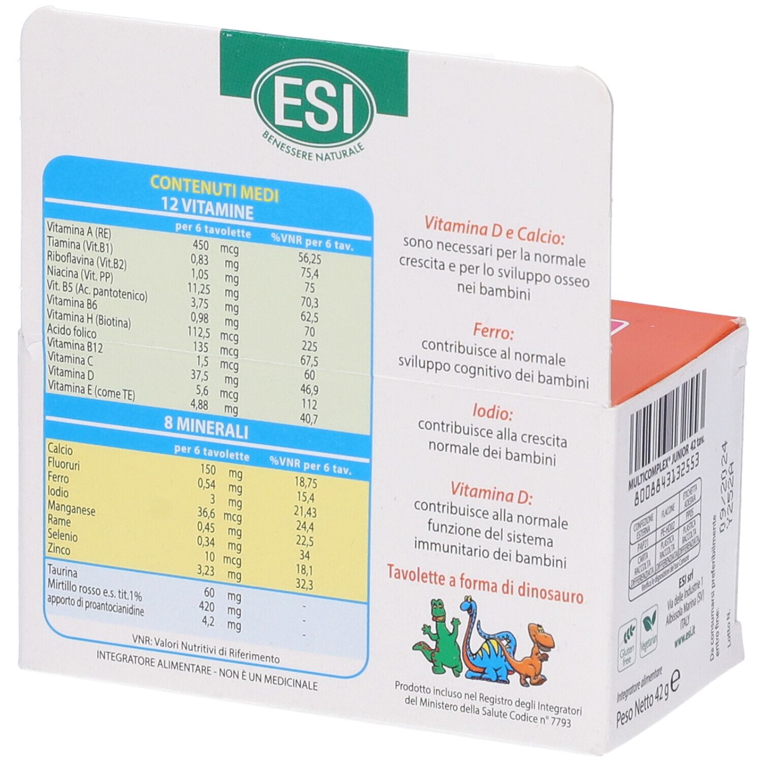 ESI Multi Complex Junior Compresse Masticabili