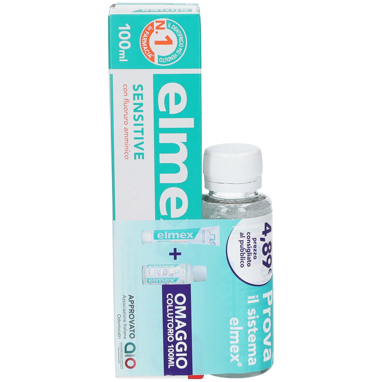 Elmex® Sensitive Con Fluoro Amminico + Collutorio 100 ml